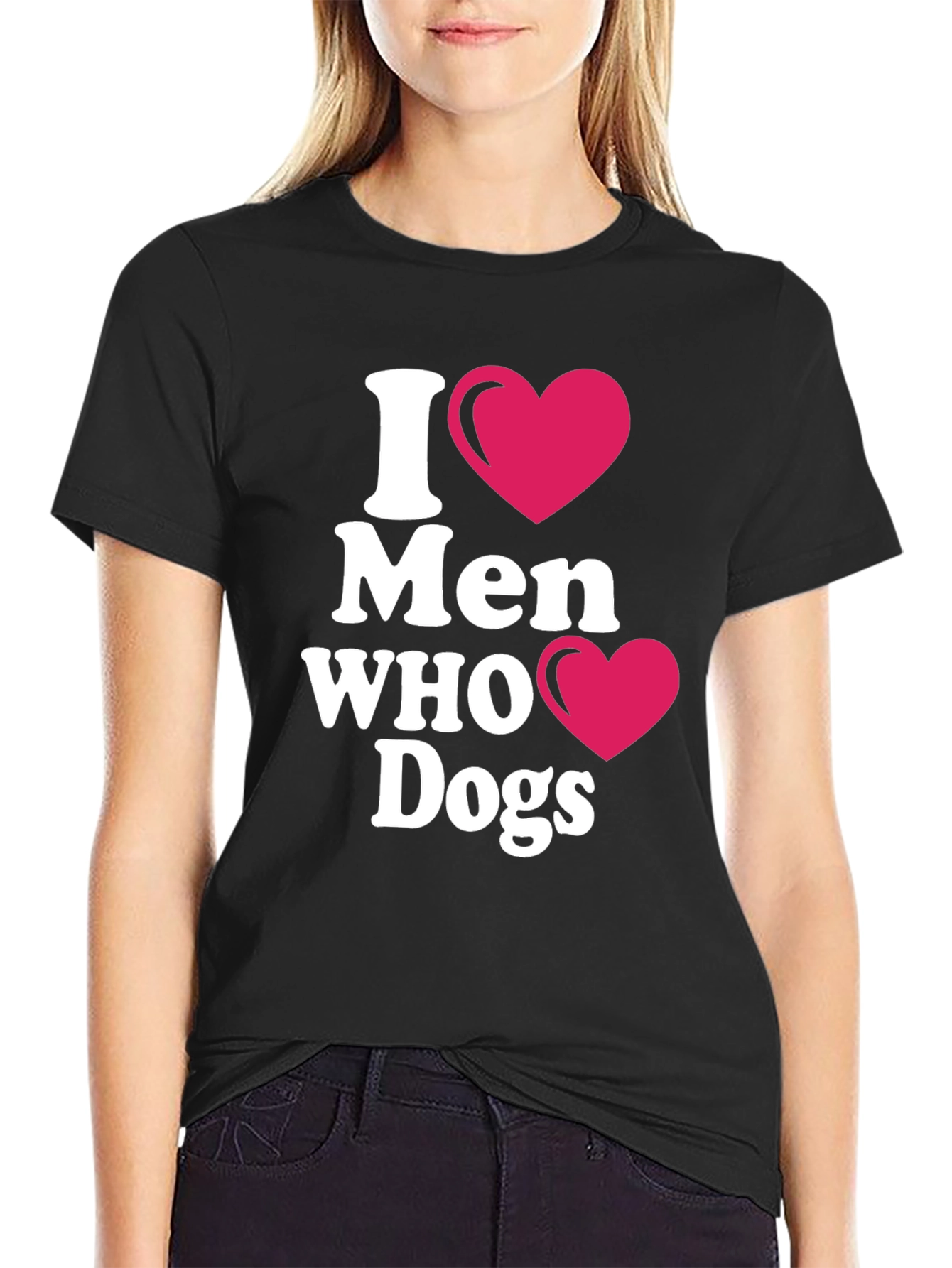 I Heart Men Who Love Dogs T-Shirt
