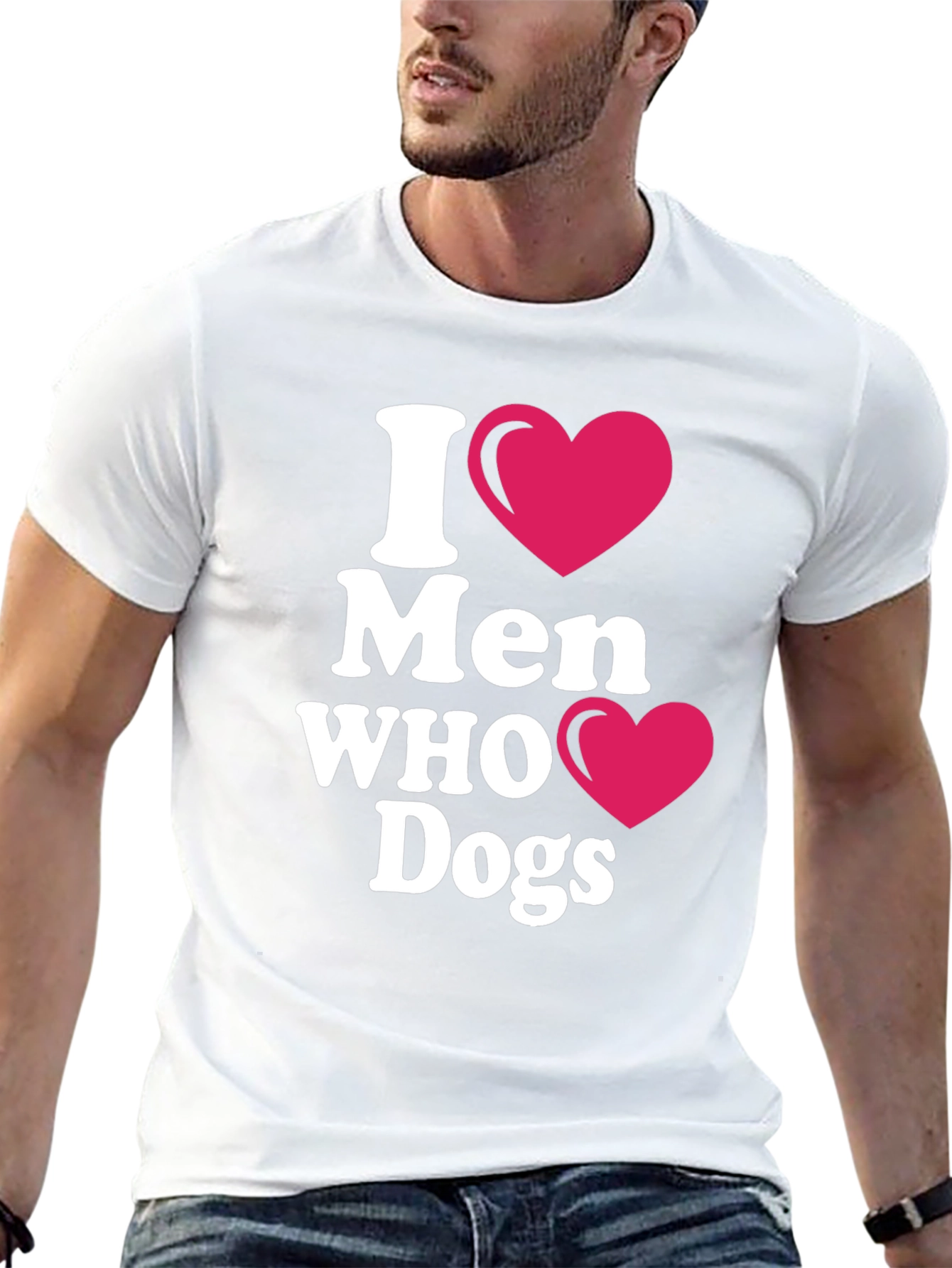 I Heart Men Who Love Dogs T-Shirt