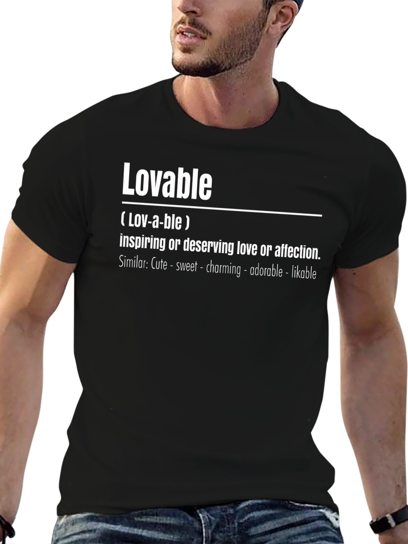 Lovable Definition Black T-Shirt