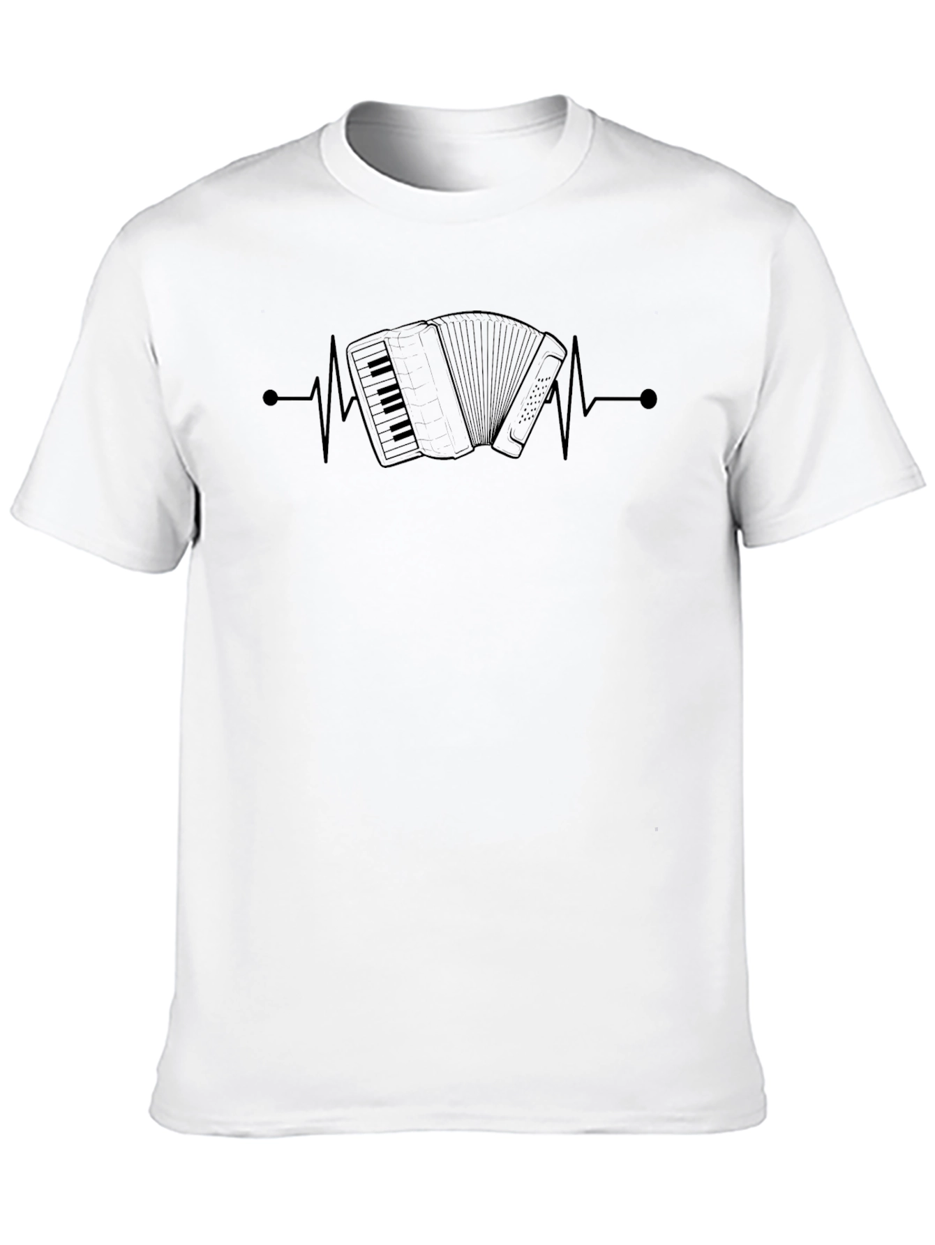 Accordion Heartbeat Graphic T-Shirt