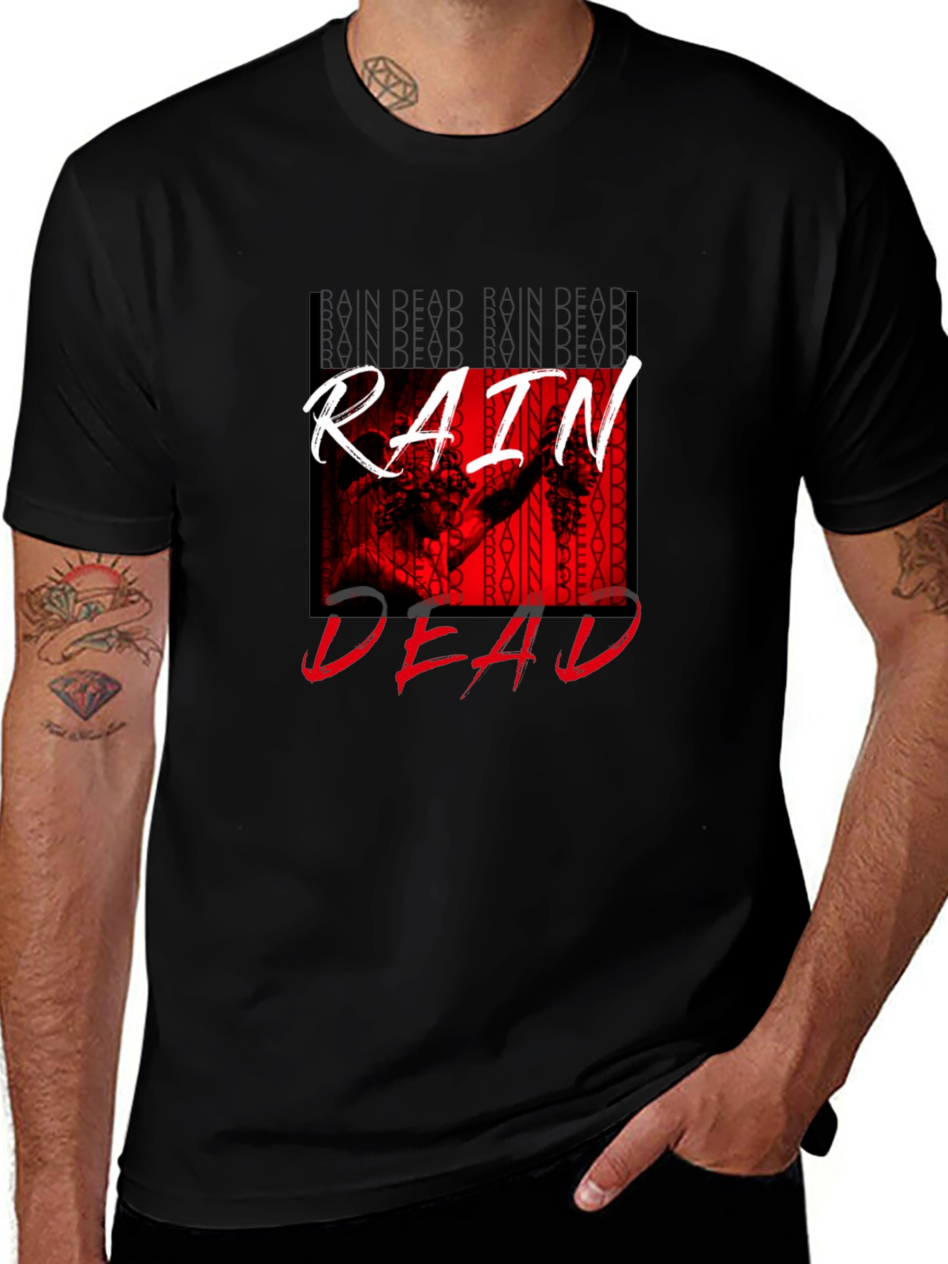 Rain Dead Graphic Tee - Stylish Black T-Shirt