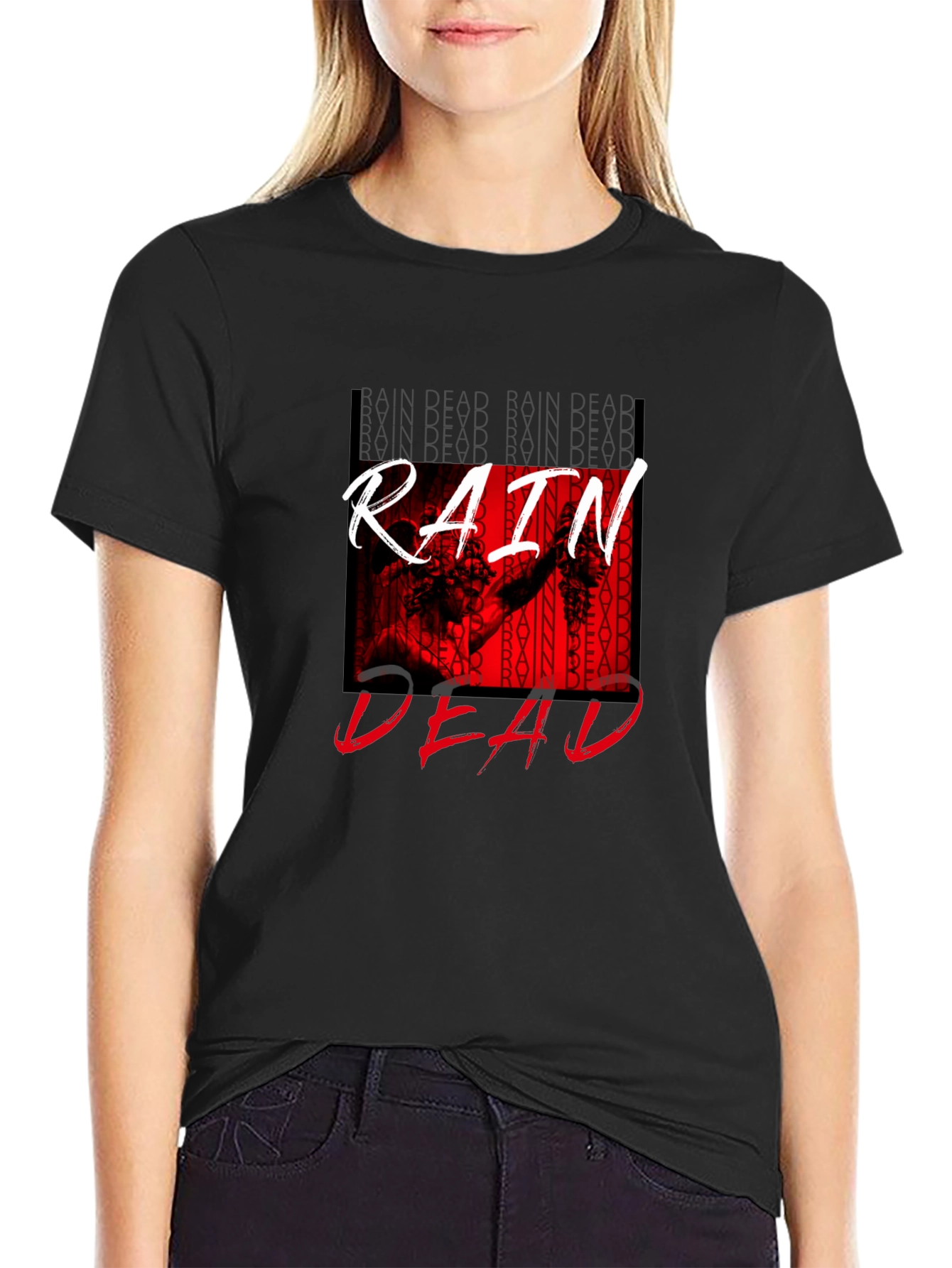 Rain Dead Graphic Tee - Stylish Black T-Shirt