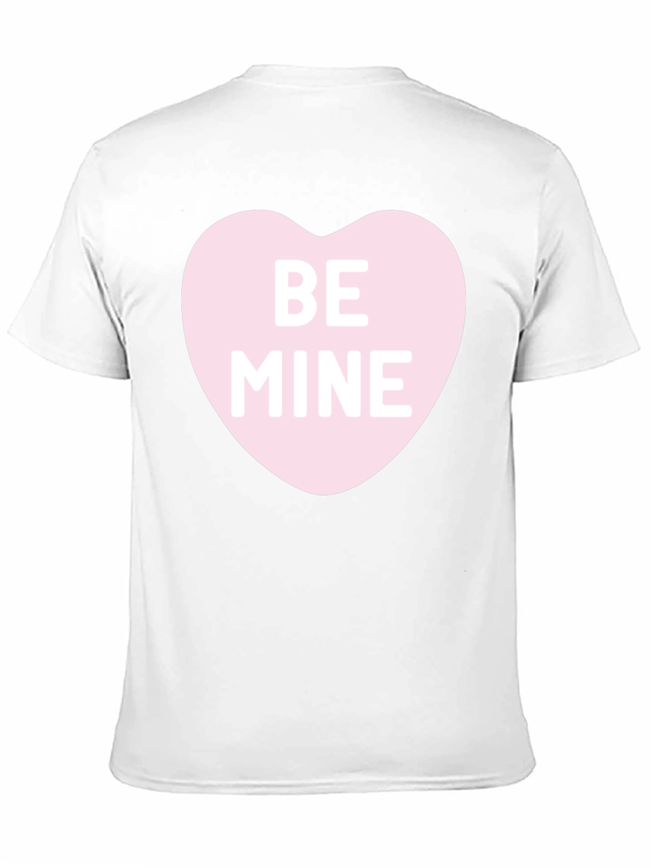Be Mine Heart Graphic Black T-Shirt