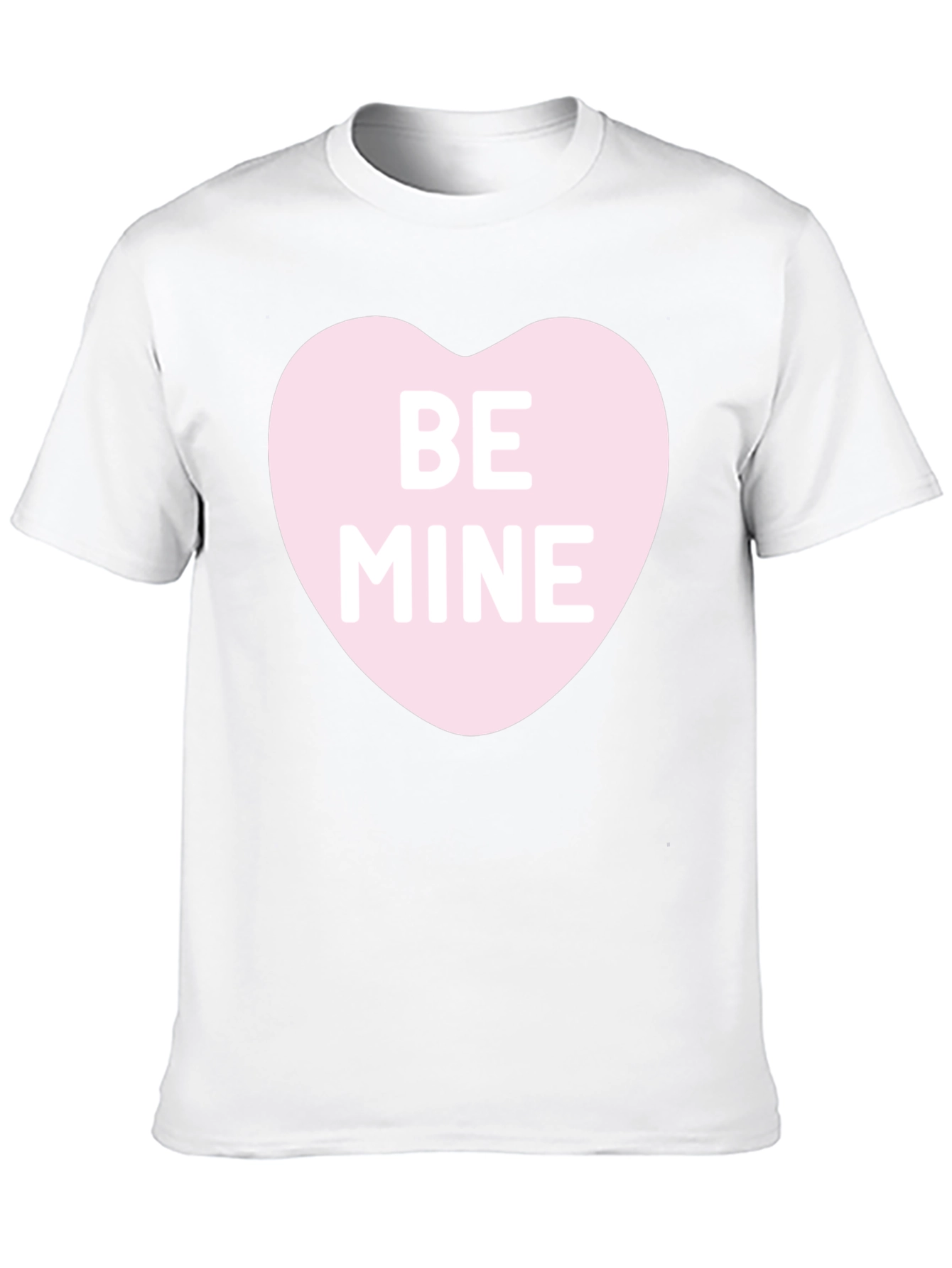 Be Mine Heart Graphic Black T-Shirt