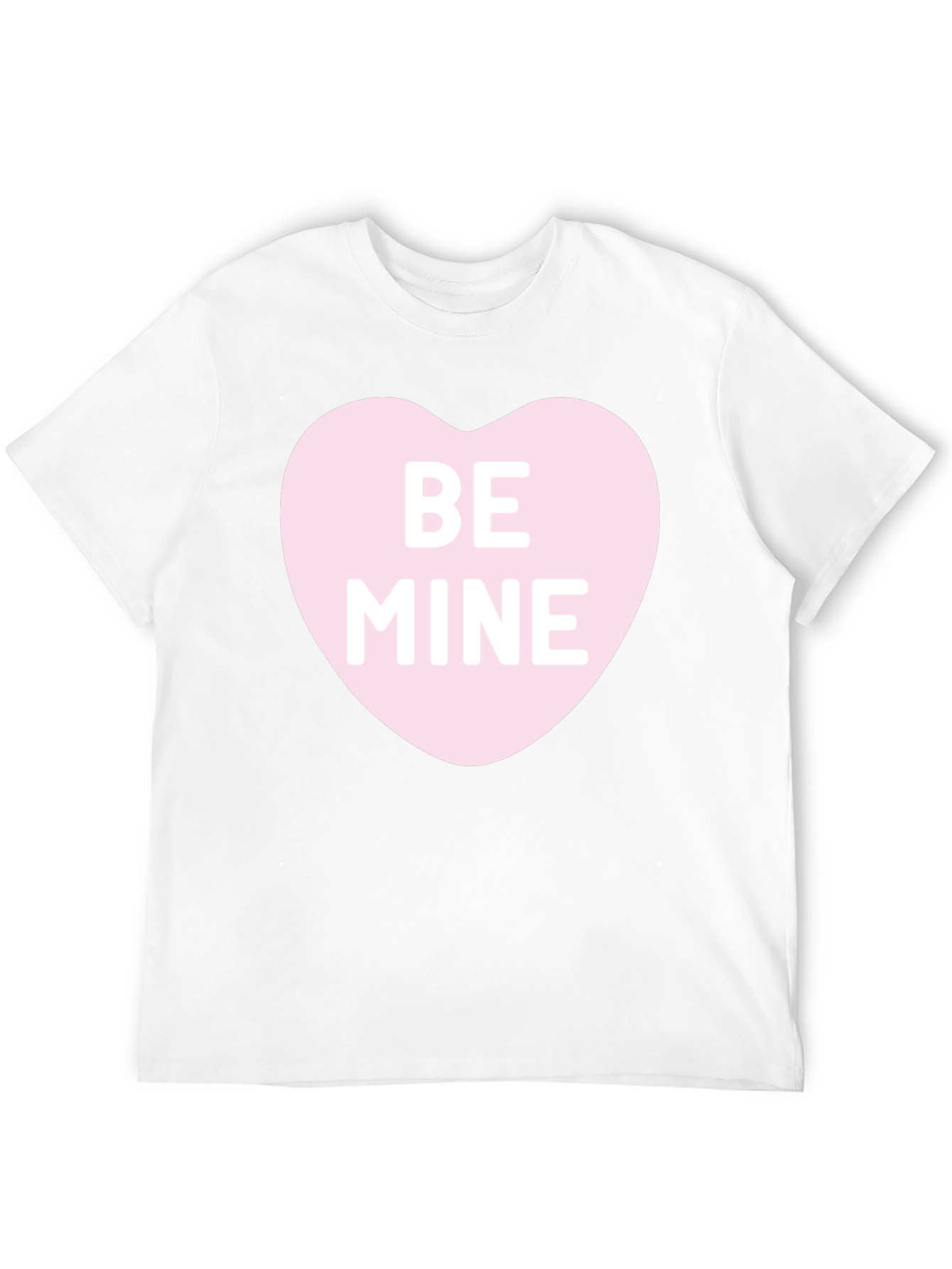 Be Mine Heart Graphic Black T-Shirt