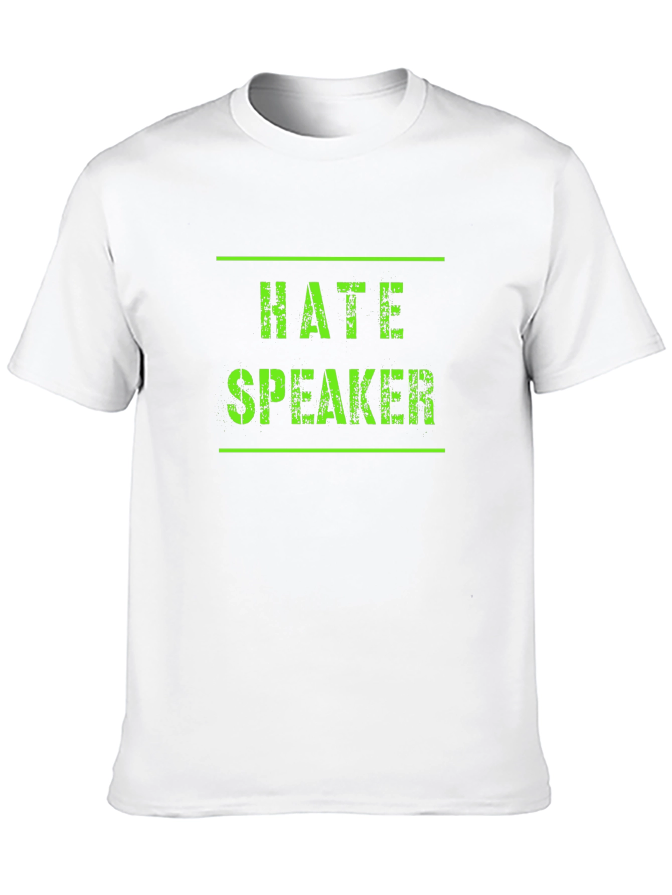 Hate Speaker Graphic Tee - Black Cotton T-Shirt