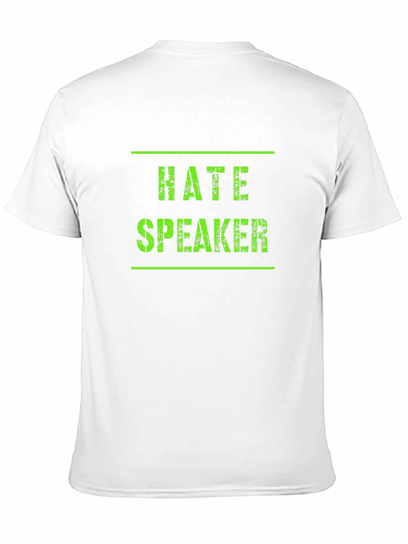 Hate Speaker Graphic Tee - Black Cotton T-Shirt