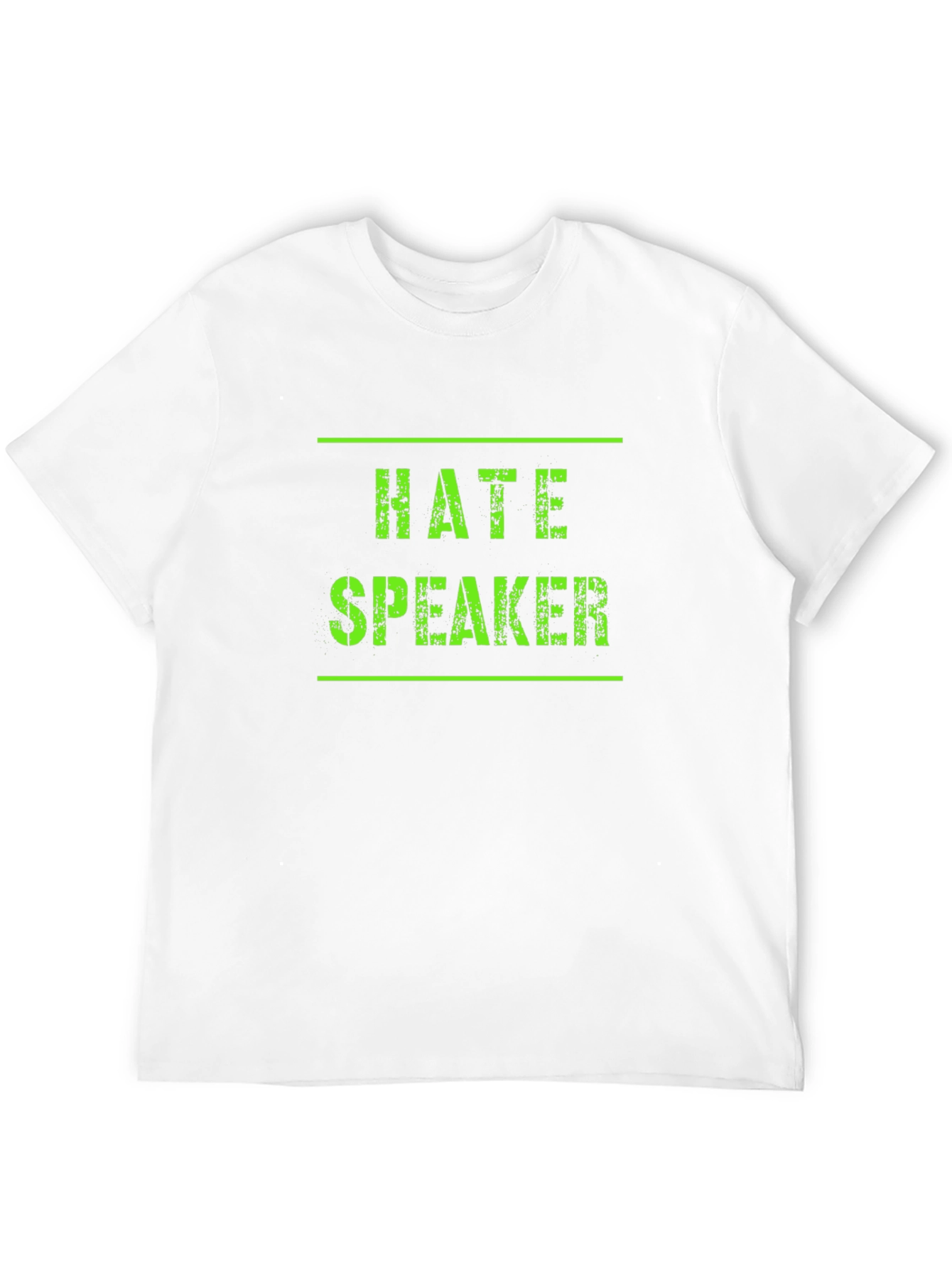 Hate Speaker Graphic Tee - Black Cotton T-Shirt