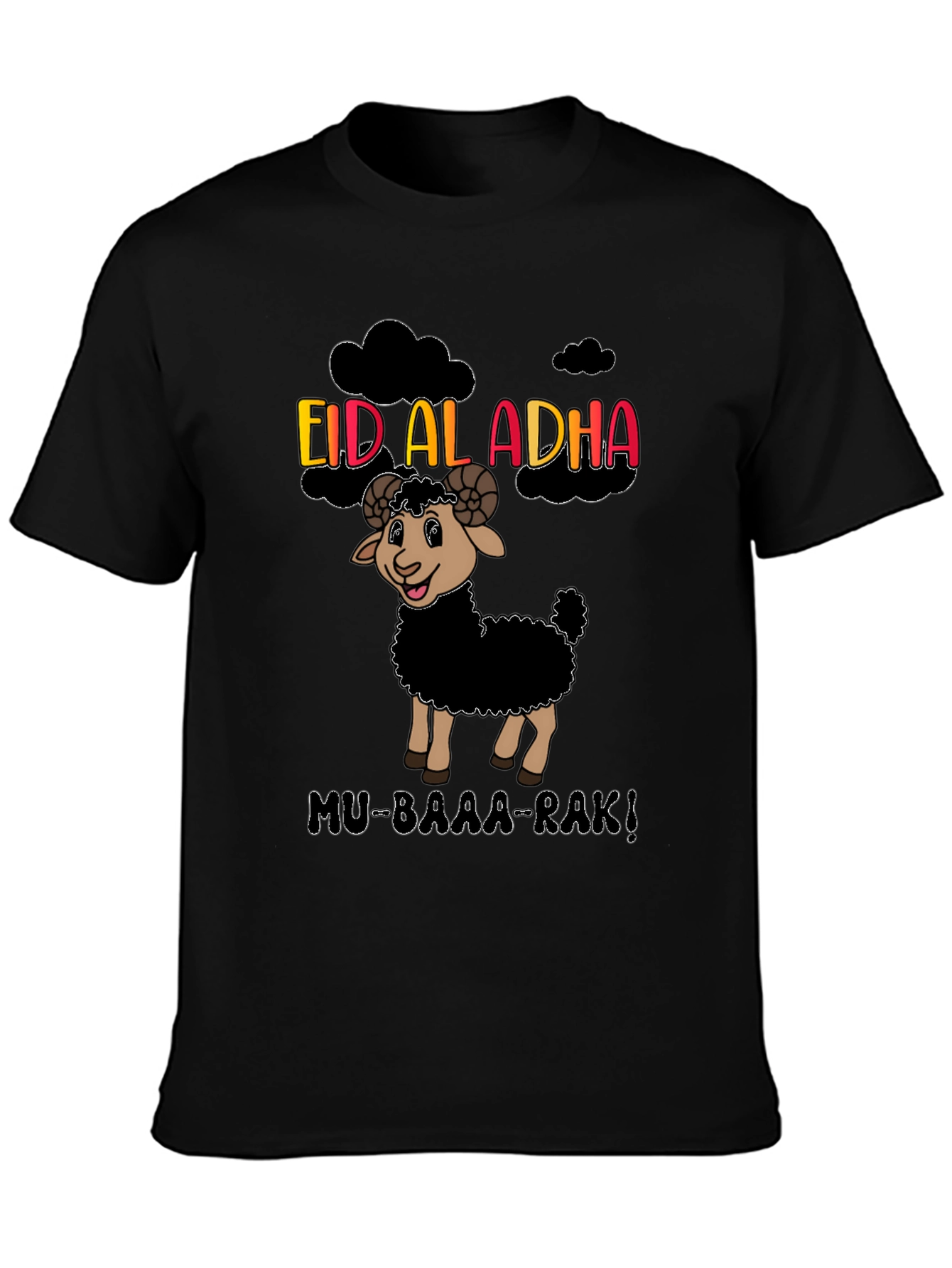 Eid Al Adha Mens Graphic Tee - Celebration Sheep