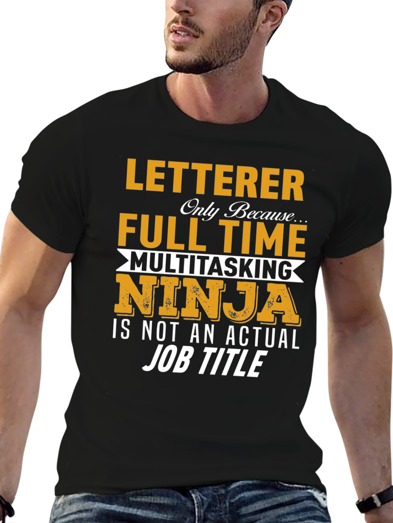 Letterer Ninja T-Shirt - Funny Job Title Tee