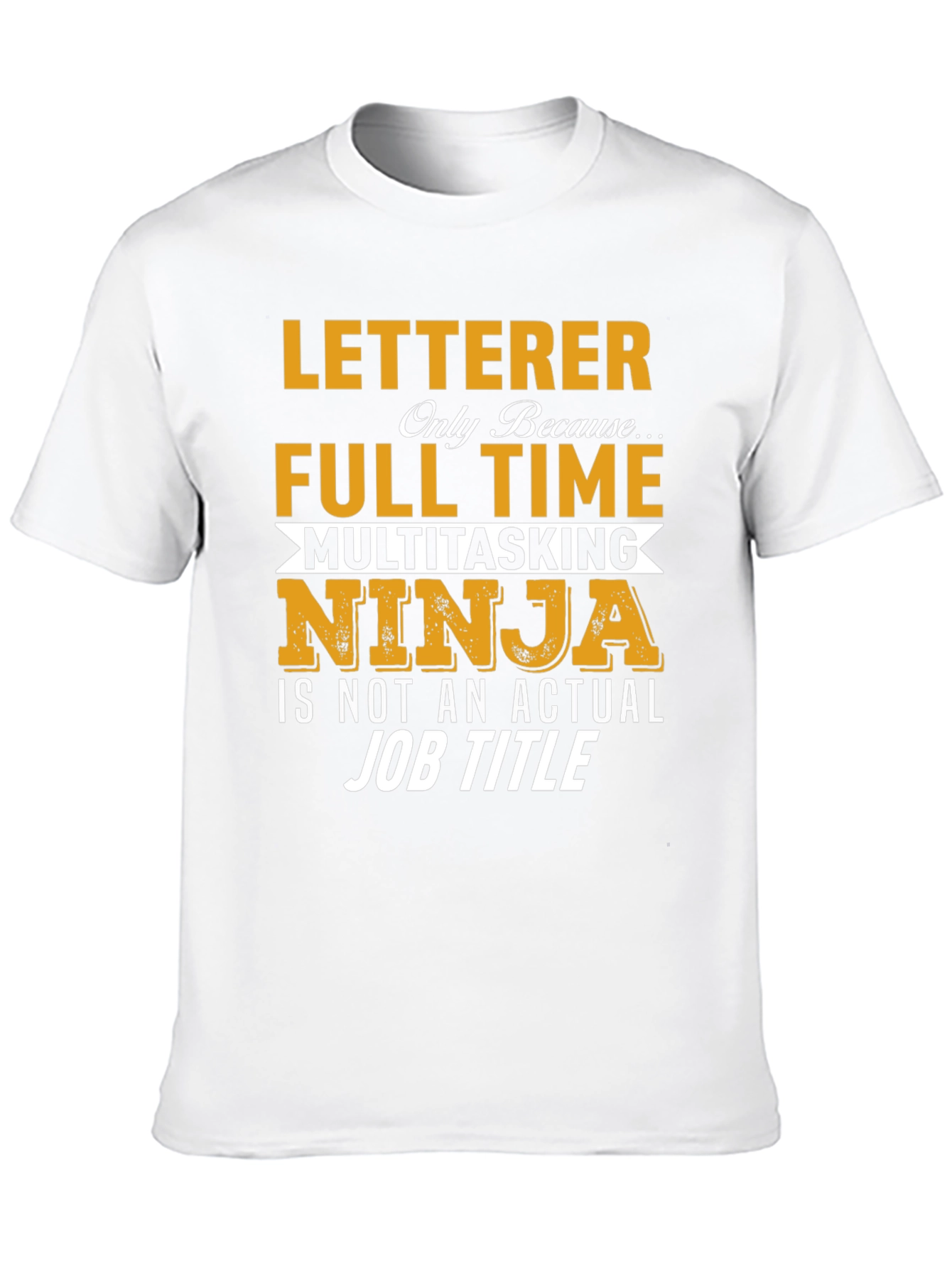 Letterer Ninja T-Shirt - Funny Job Title Tee