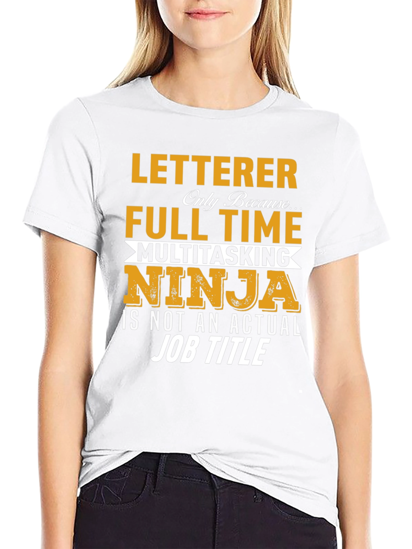 Letterer Ninja T-Shirt - Funny Job Title Tee