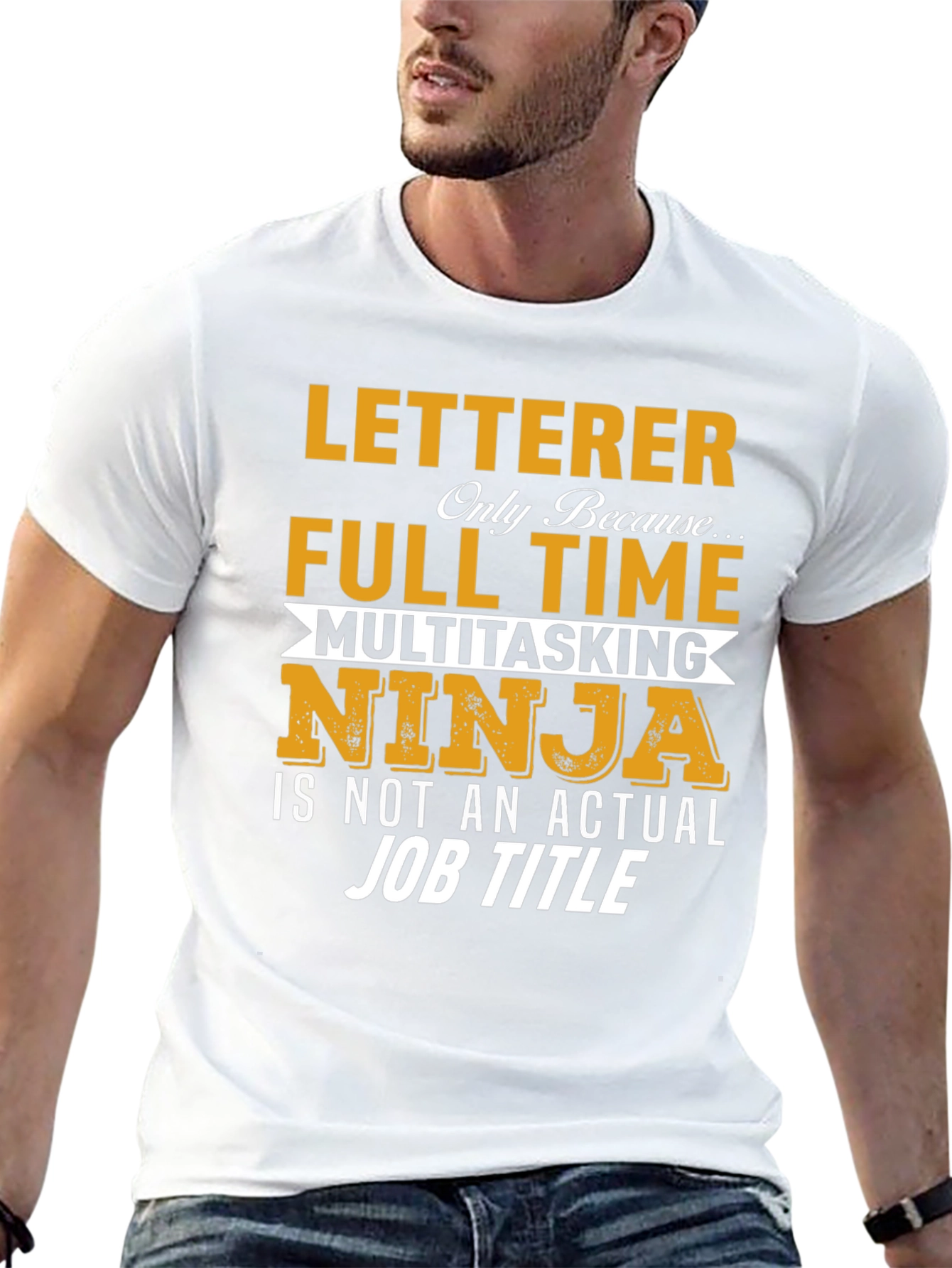 Letterer Ninja T-Shirt - Funny Job Title Tee