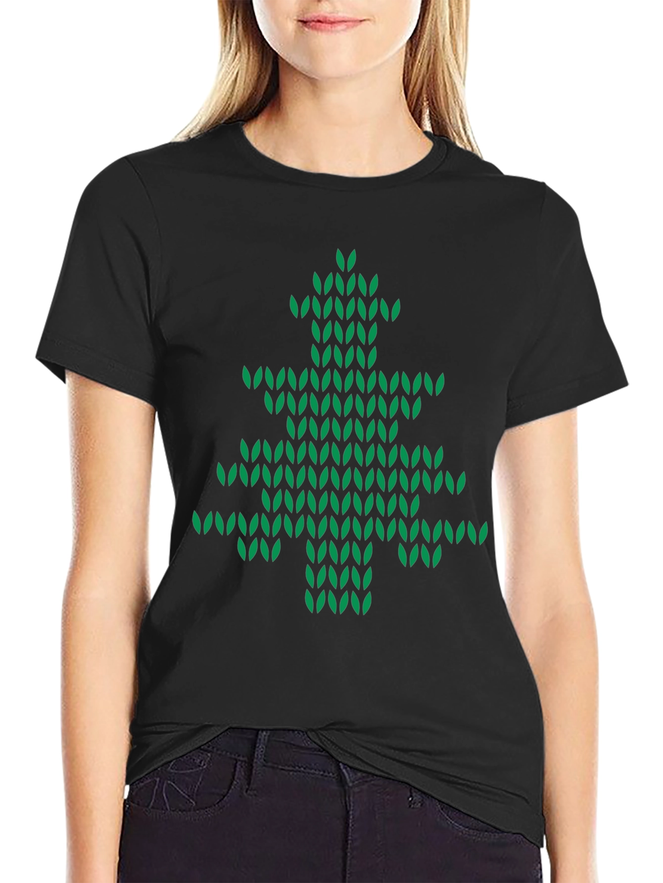 Christmas Tree Knit Style Tee