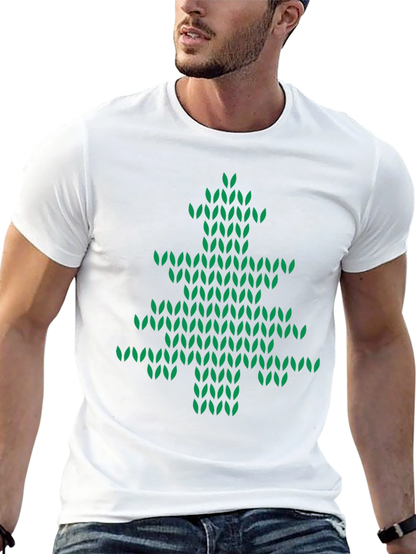 Christmas Tree Knit Style Tee