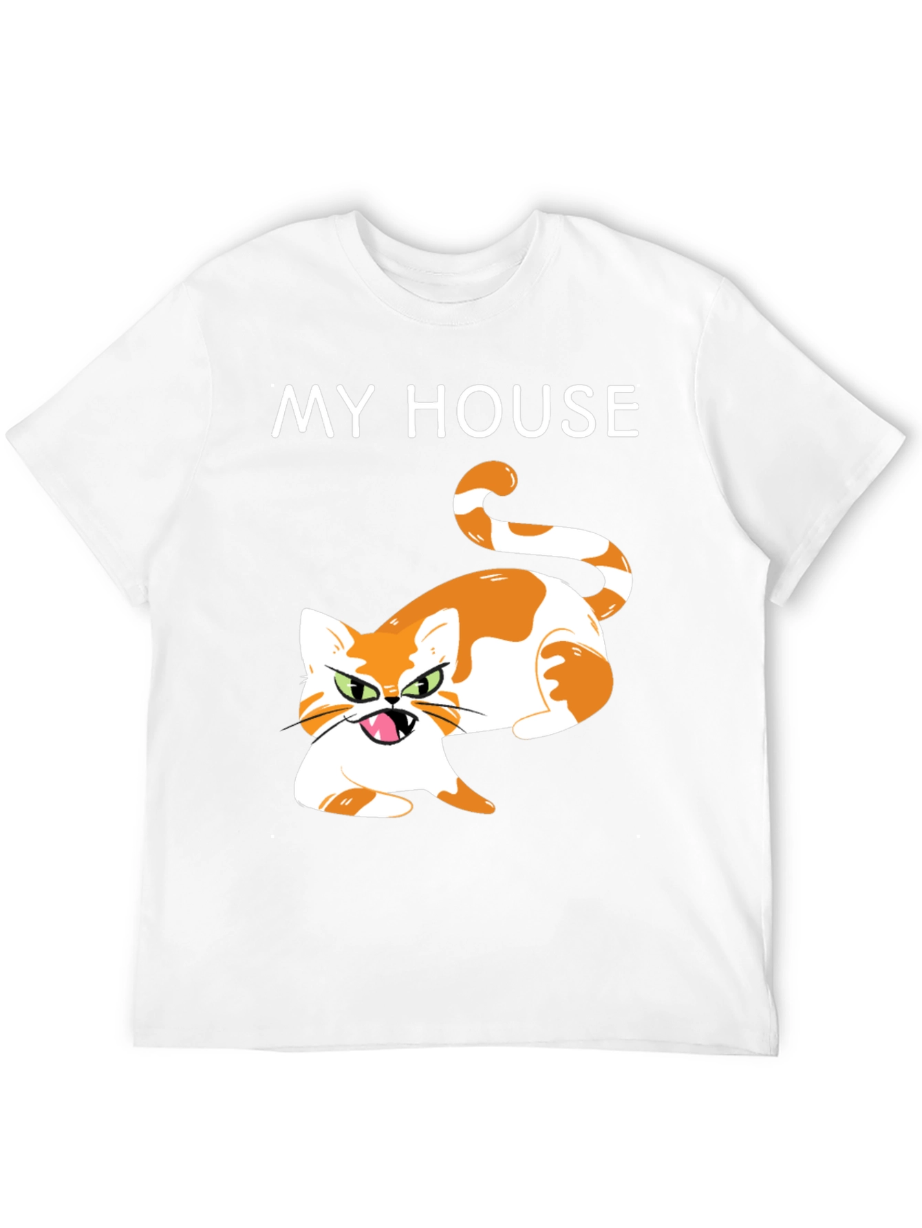 My House Cat Graphic T-Shirt - Novelty Tee