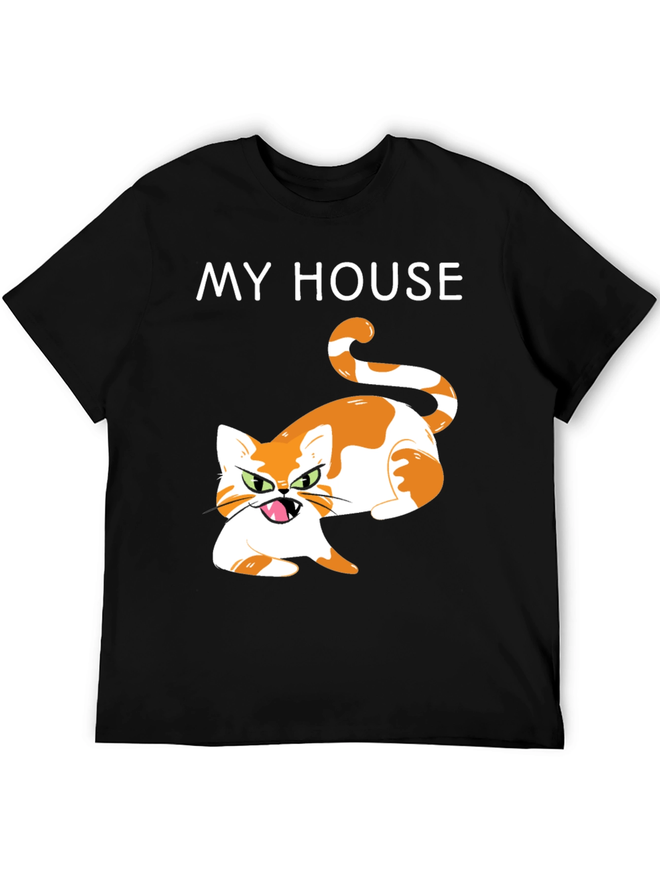 My House Cat Graphic T-Shirt - Novelty Tee
