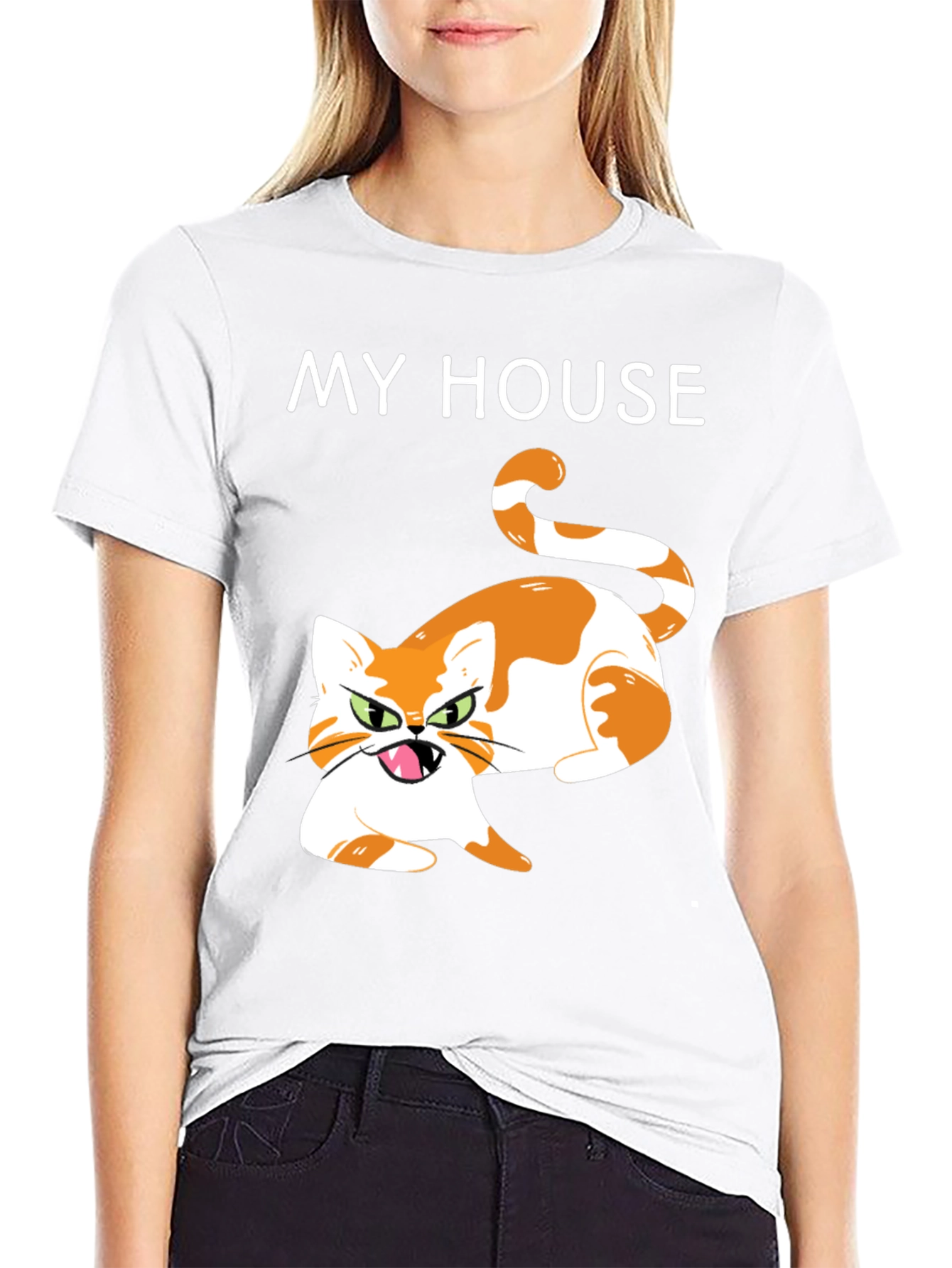 My House Cat Graphic T-Shirt - Novelty Tee