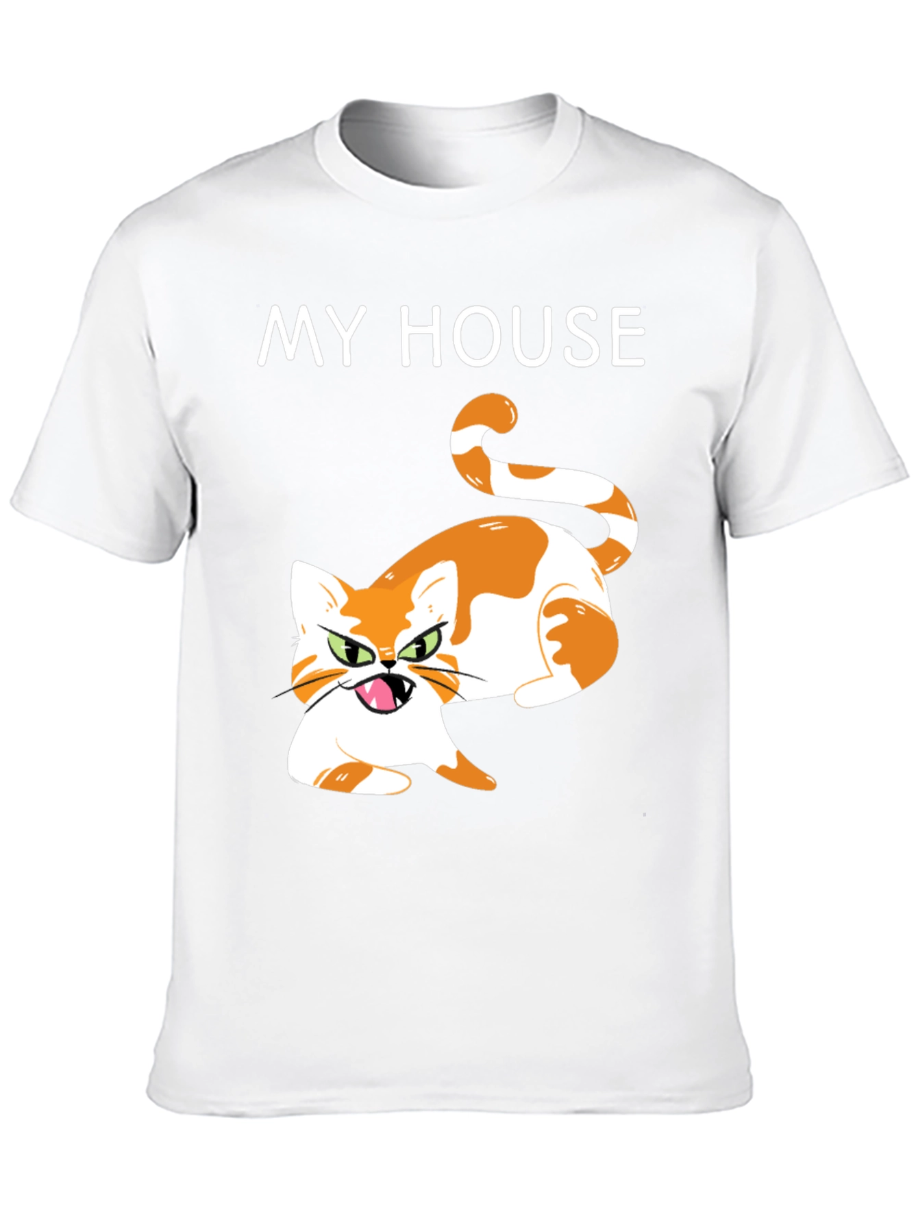 My House Cat Graphic T-Shirt - Novelty Tee