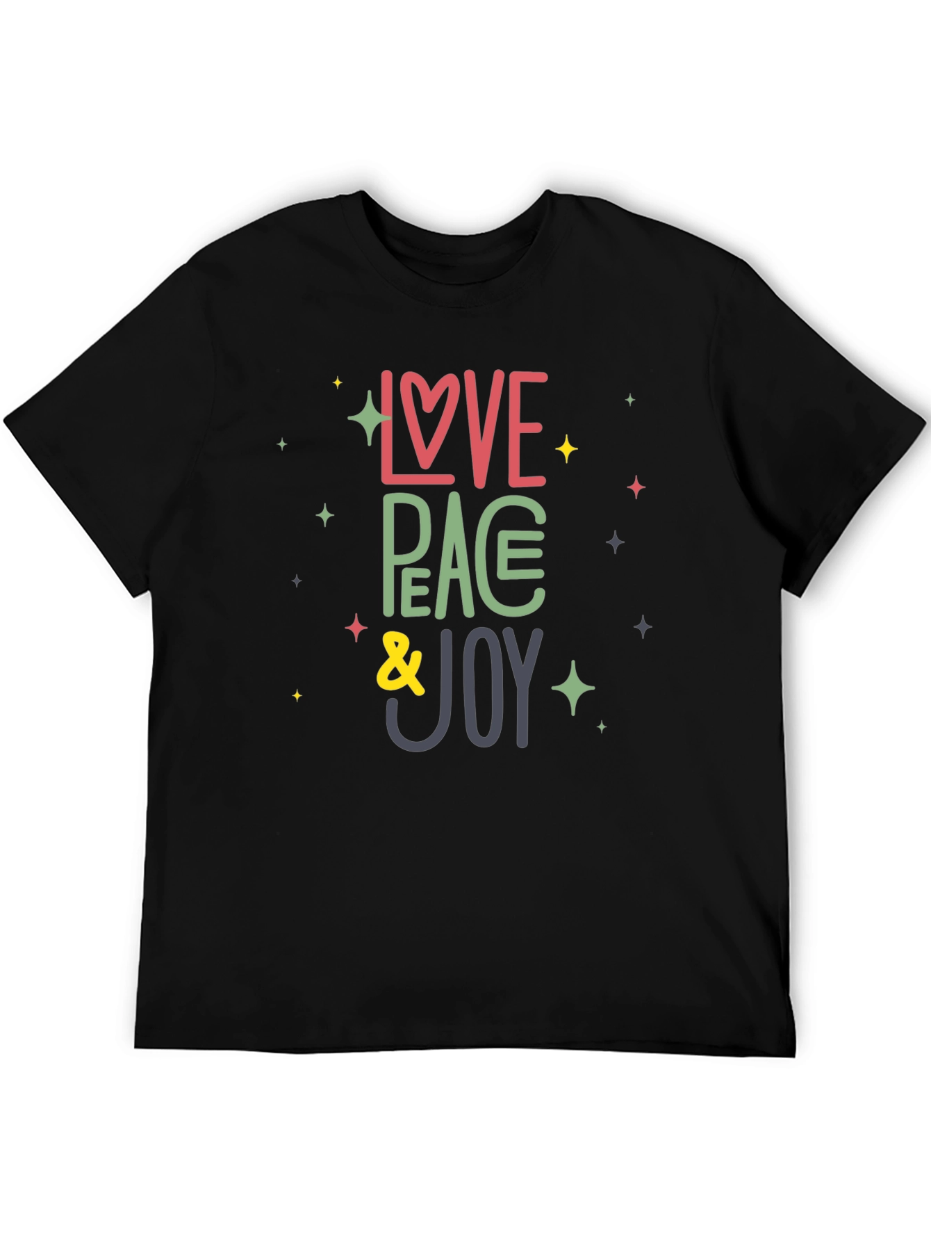 Love Peace Joy Graphic Tee - Stylish Comfort
