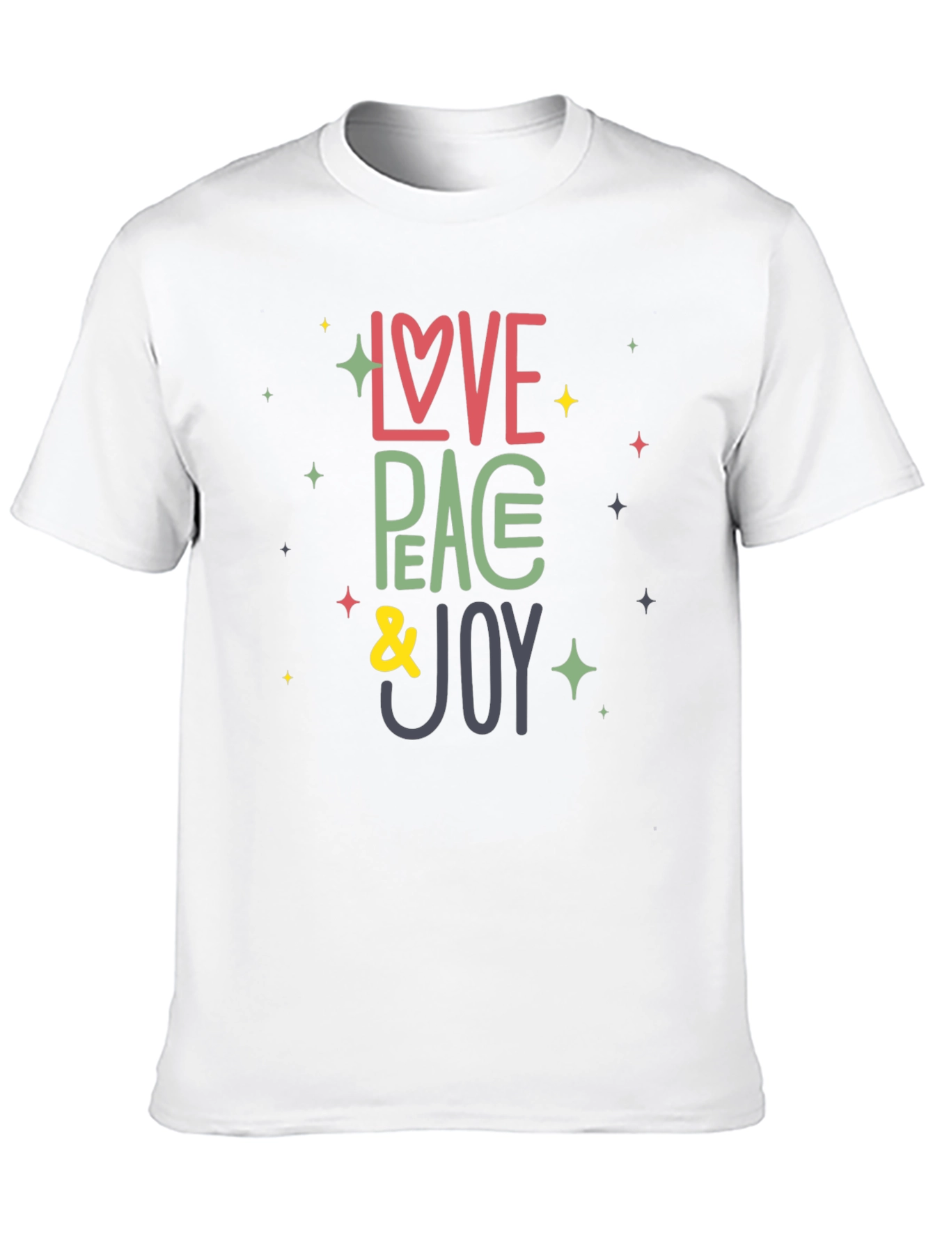 Love Peace Joy Graphic Tee - Stylish Comfort
