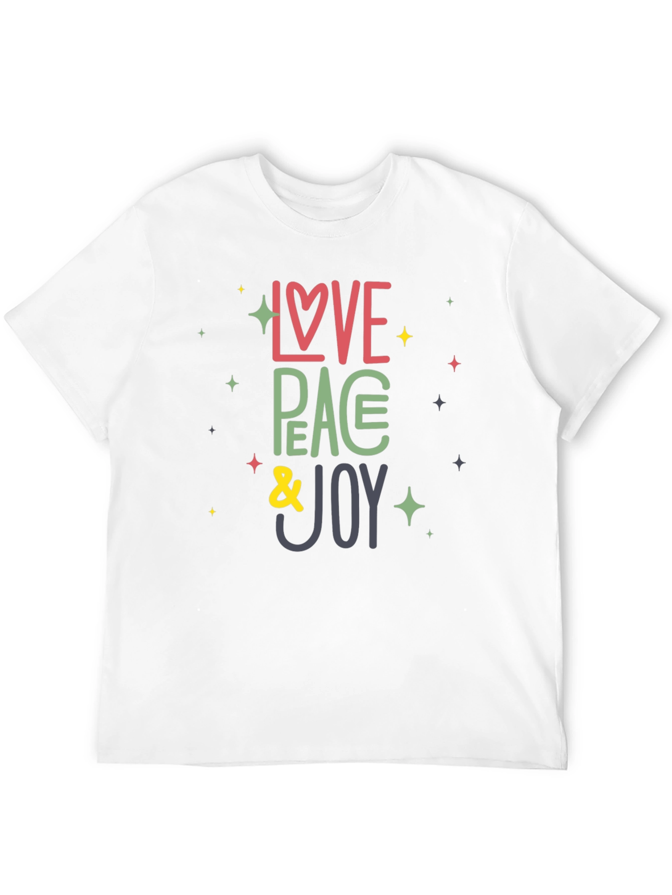 Love Peace Joy Graphic Tee - Stylish Comfort