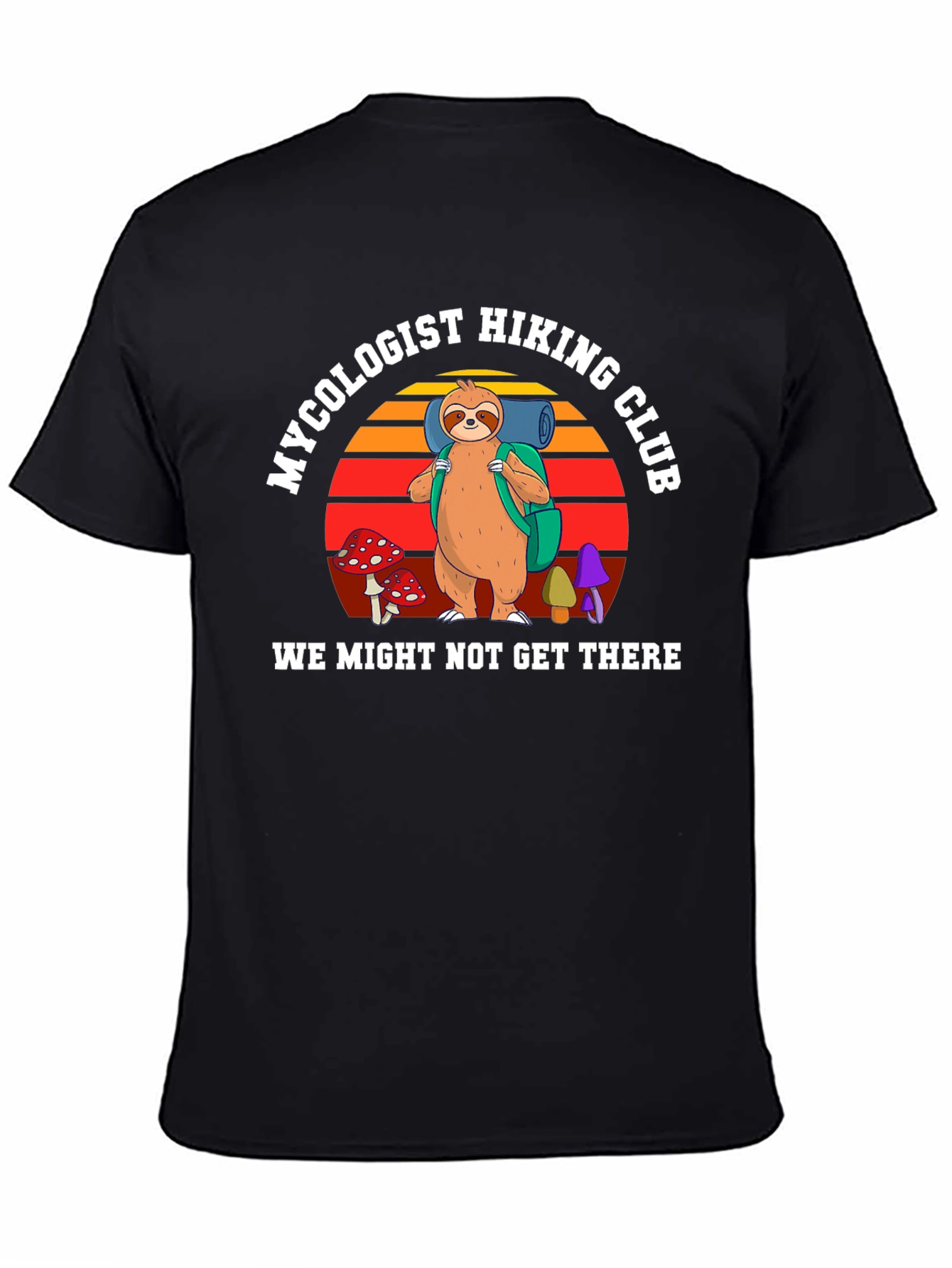 Mycologist Hiking Club Sloth Graphic Tee