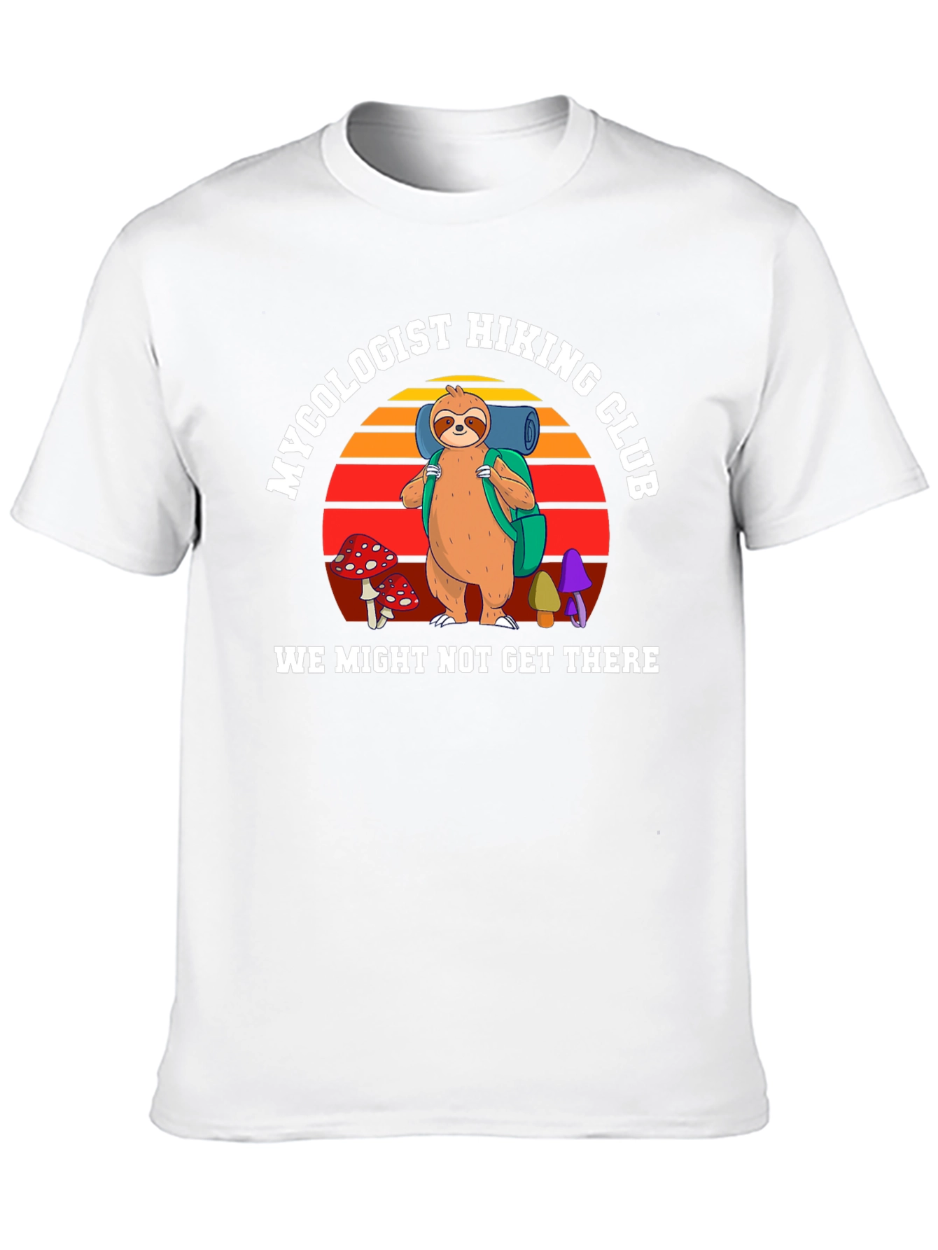 Mycologist Hiking Club Sloth Graphic Tee