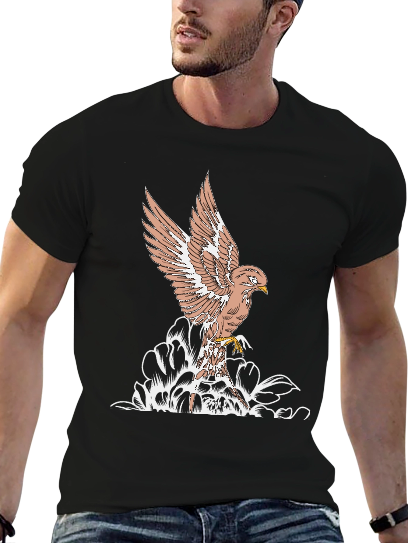 Eagle Graphic T-Shirt - Black