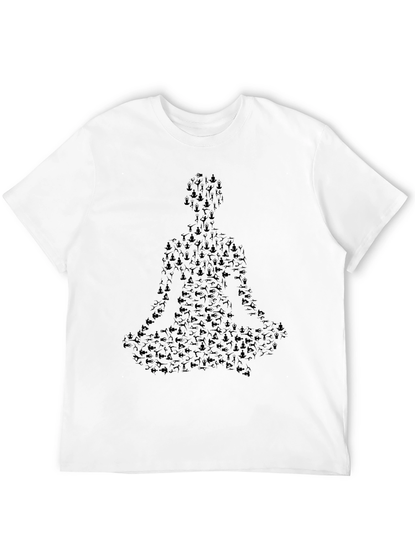Yoga Meditation T-Shirt - Black Graphic Tee