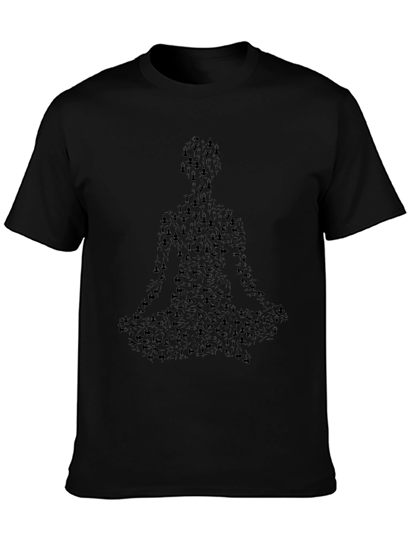 Yoga Meditation T-Shirt - Black Graphic Tee
