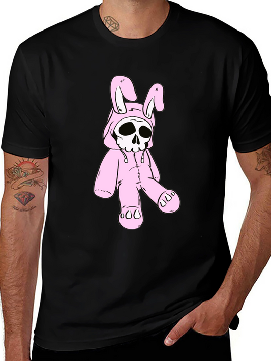 Skull Bunny T-Shirt - Edgy Graphic Tee