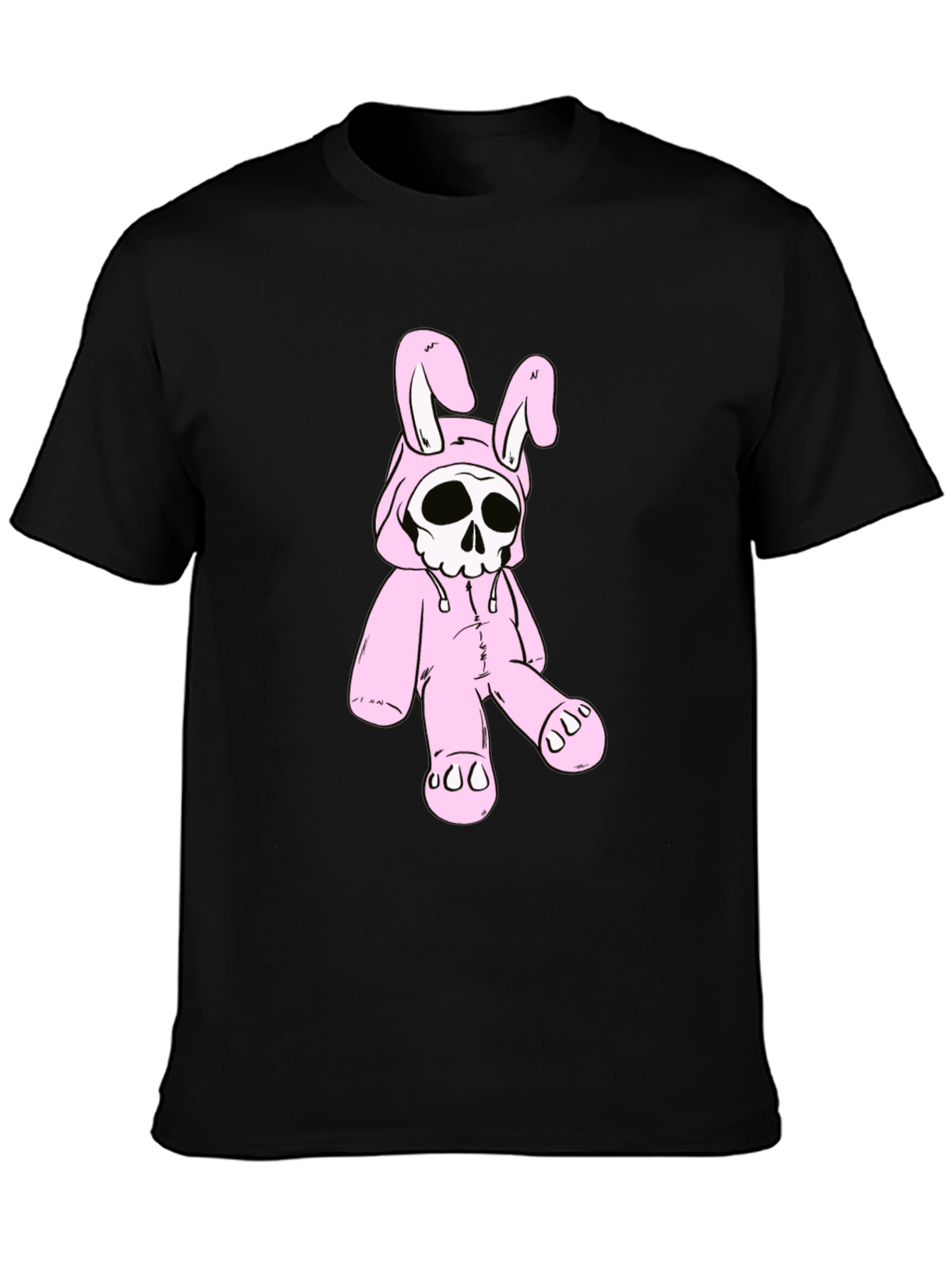 Skull Bunny T-Shirt - Edgy Graphic Tee