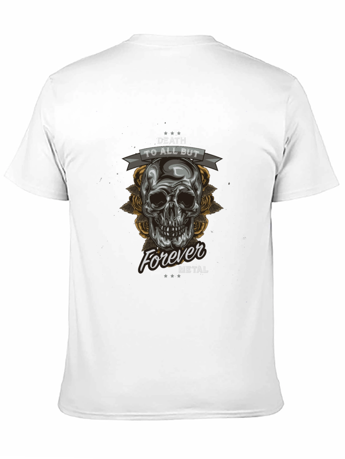Death to All But Metal Skull Graphic Tee