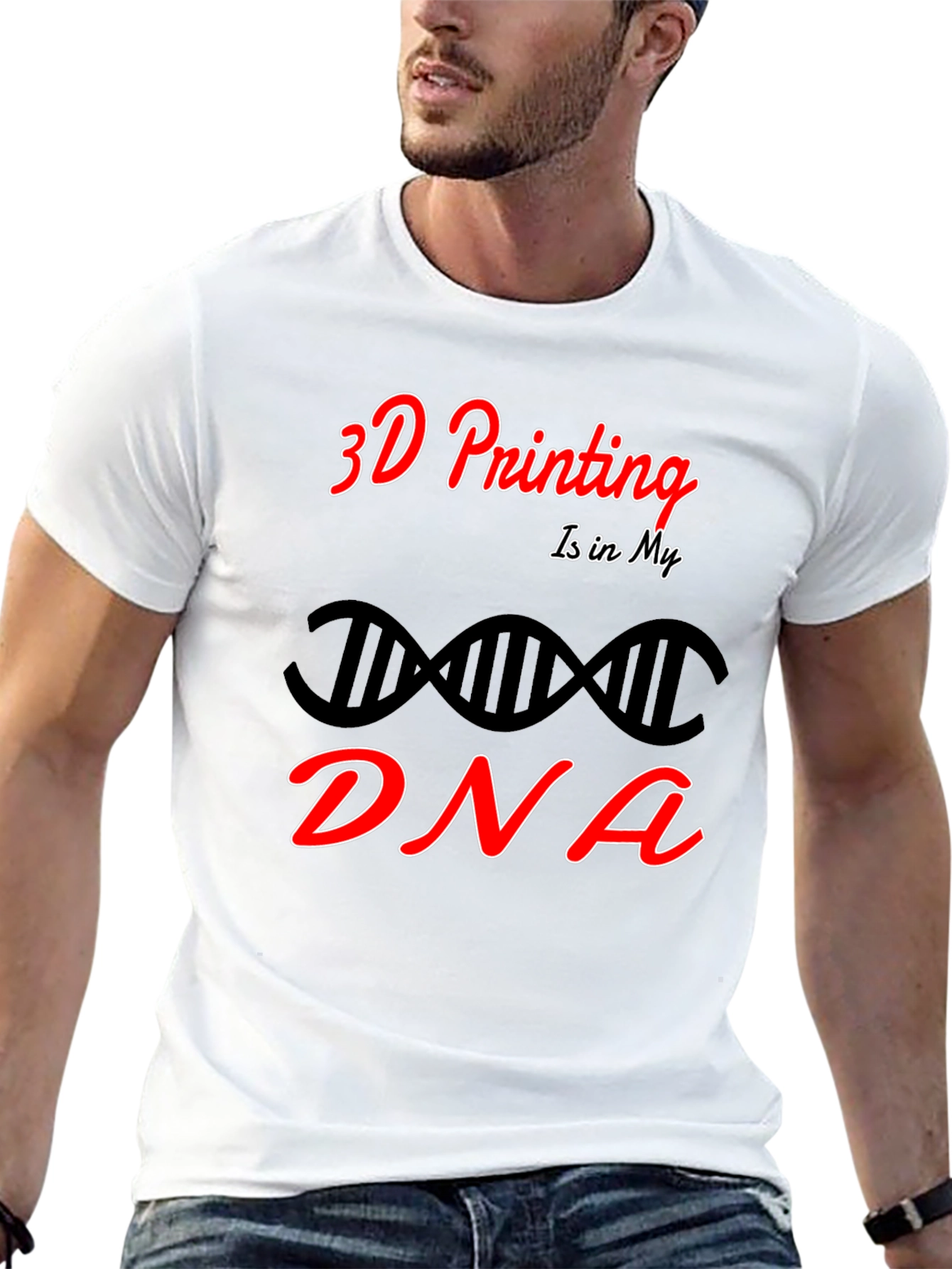 3D Printing is in My DNA Black T-Shirt