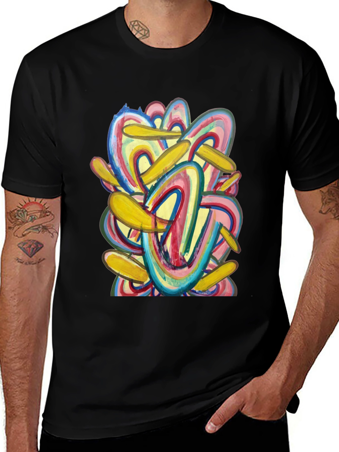 Abstract Art Graphic Tee - Bold Style