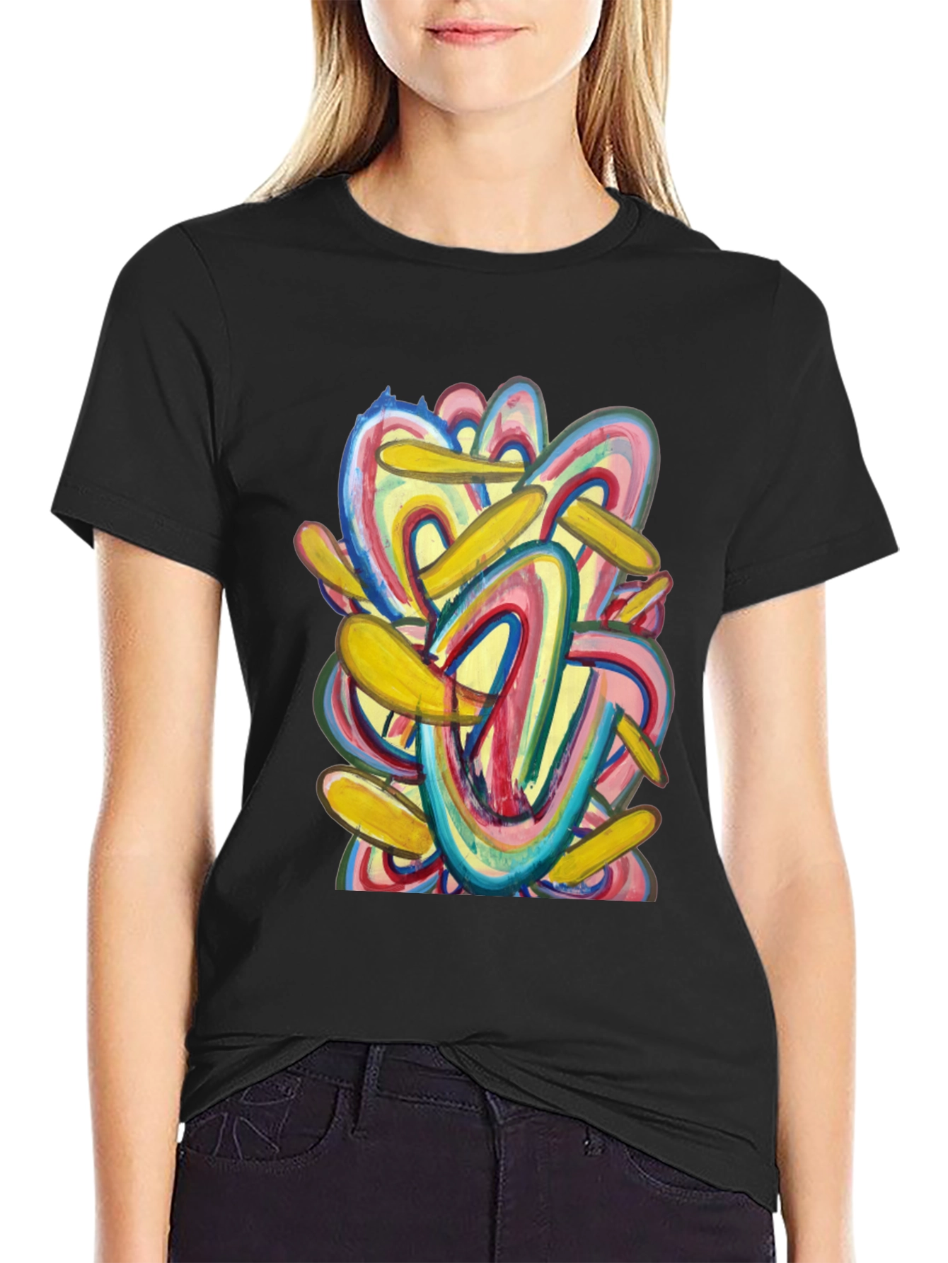 Abstract Art Graphic Tee - Bold Style