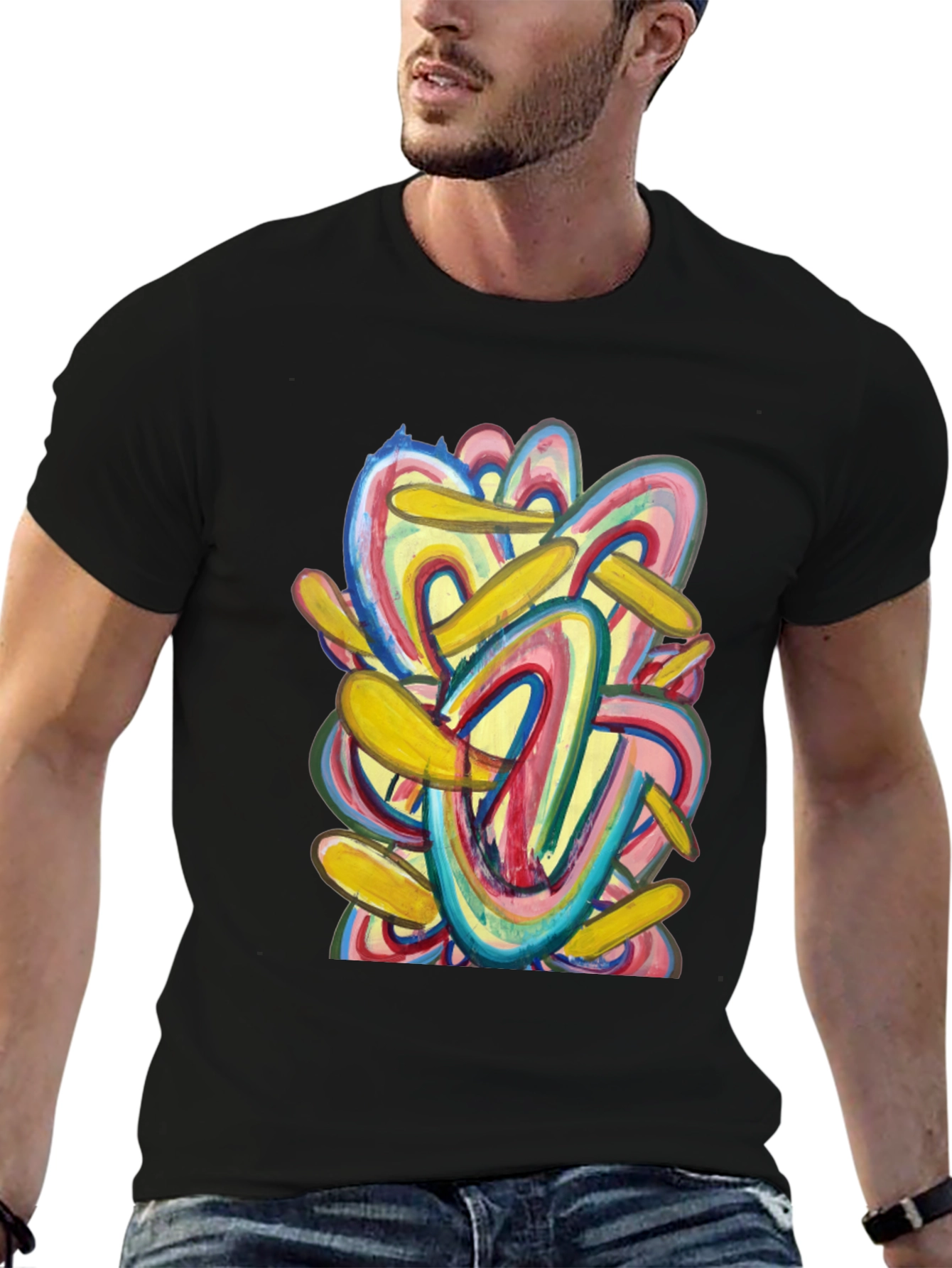 Abstract Art Graphic Tee - Bold Style
