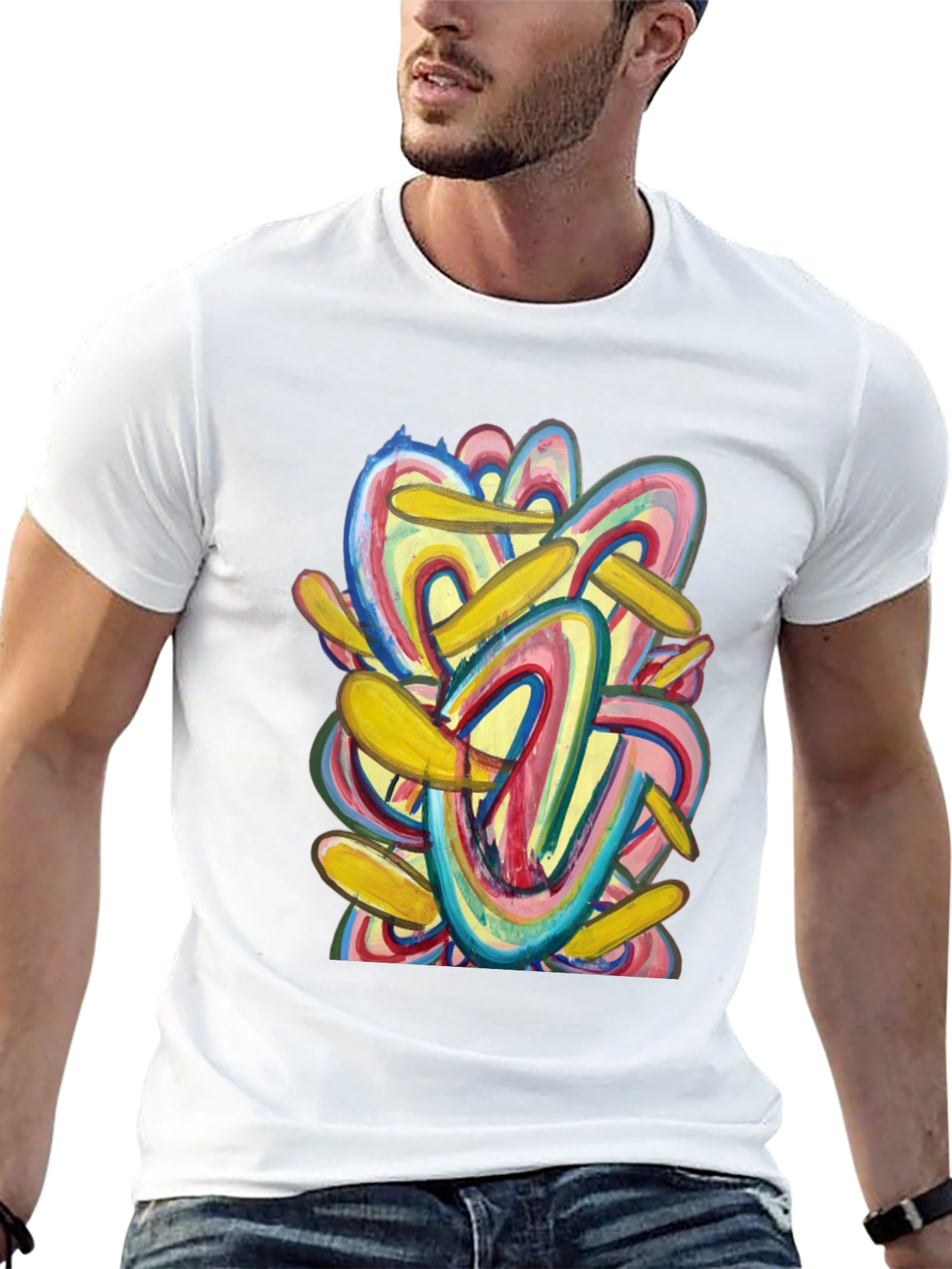 Abstract Art Graphic Tee - Bold Style