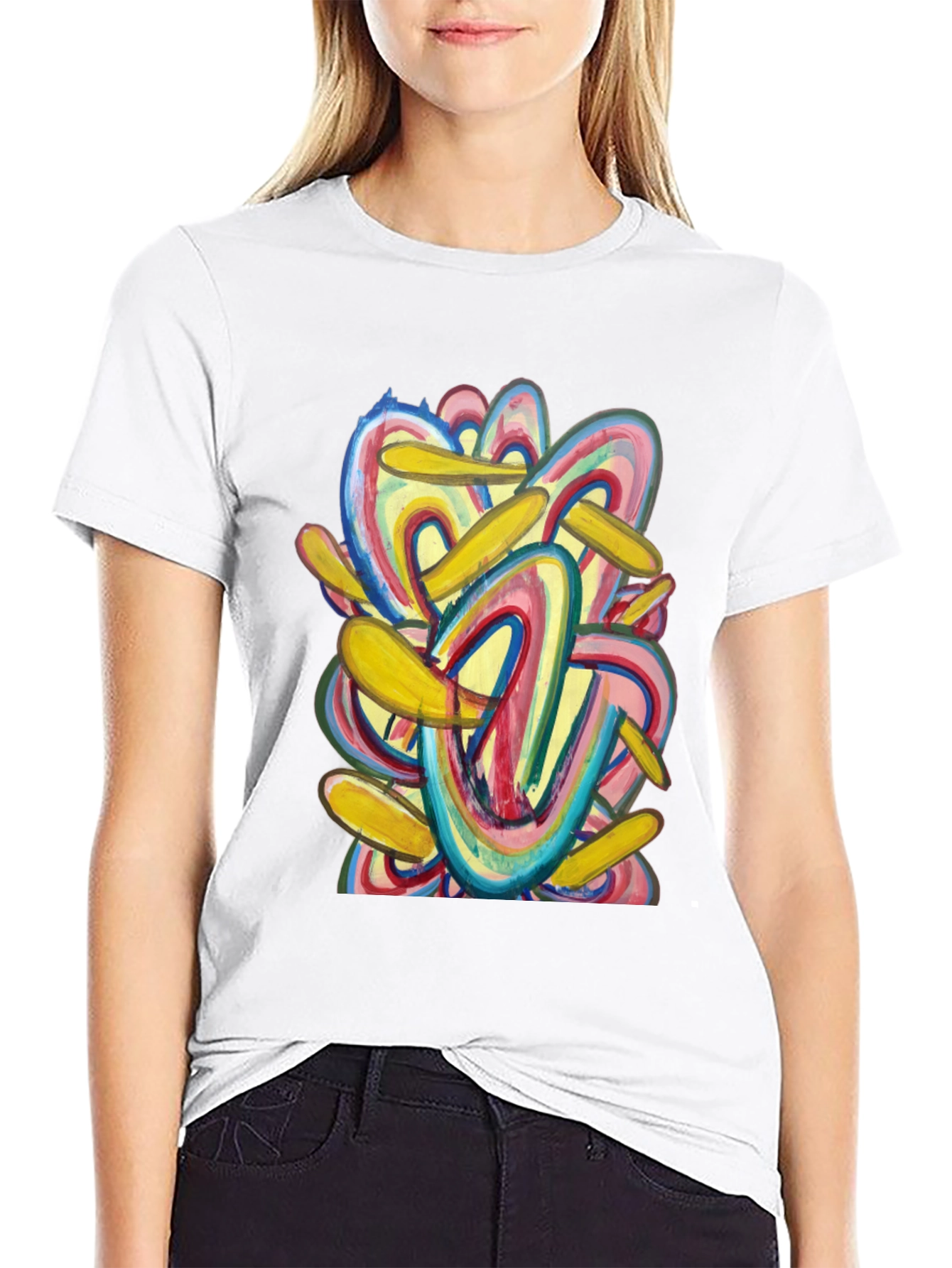 Abstract Art Graphic Tee - Bold Style