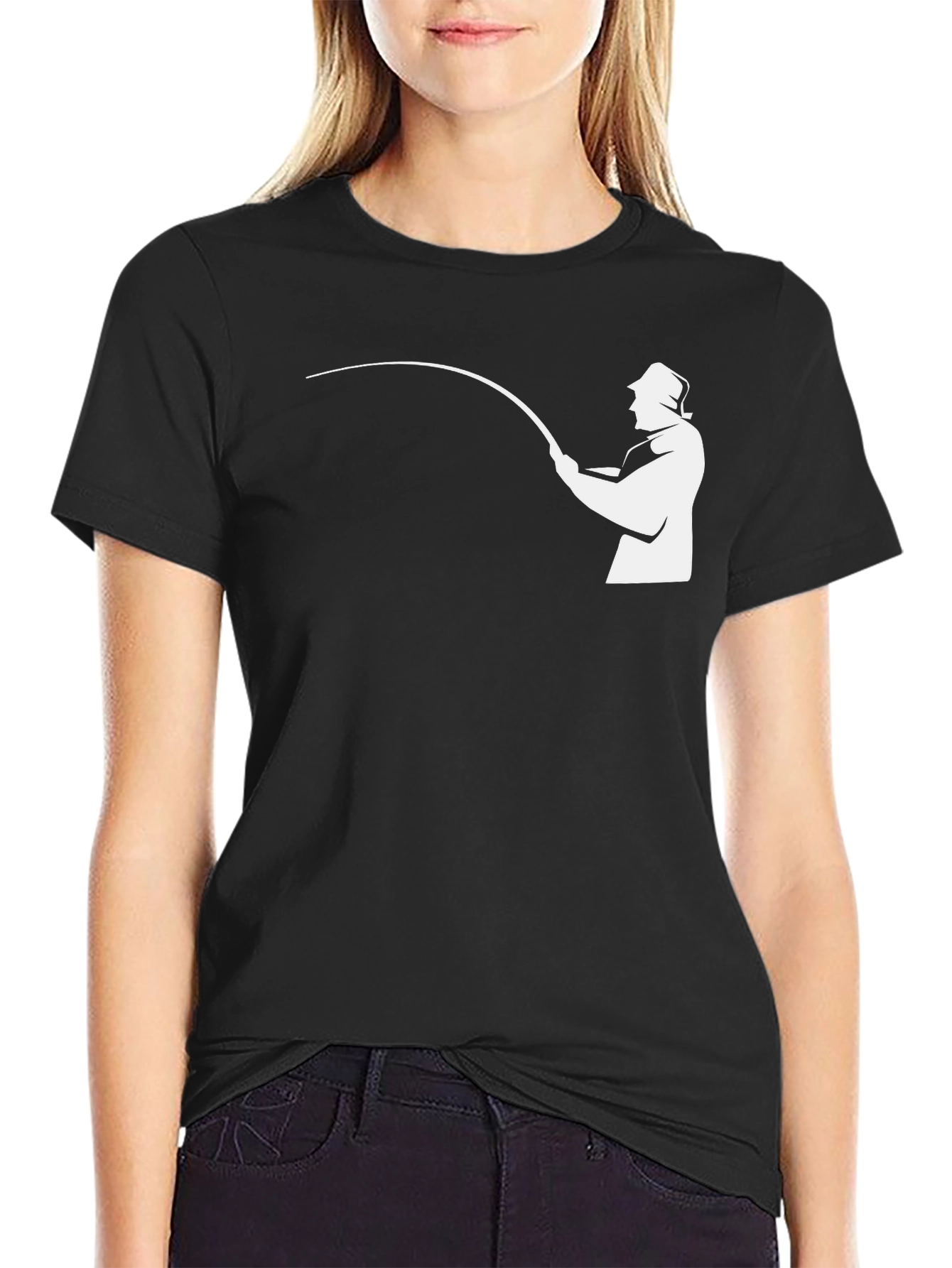 Fishing T-Shirt - Silhouette Angler Tee