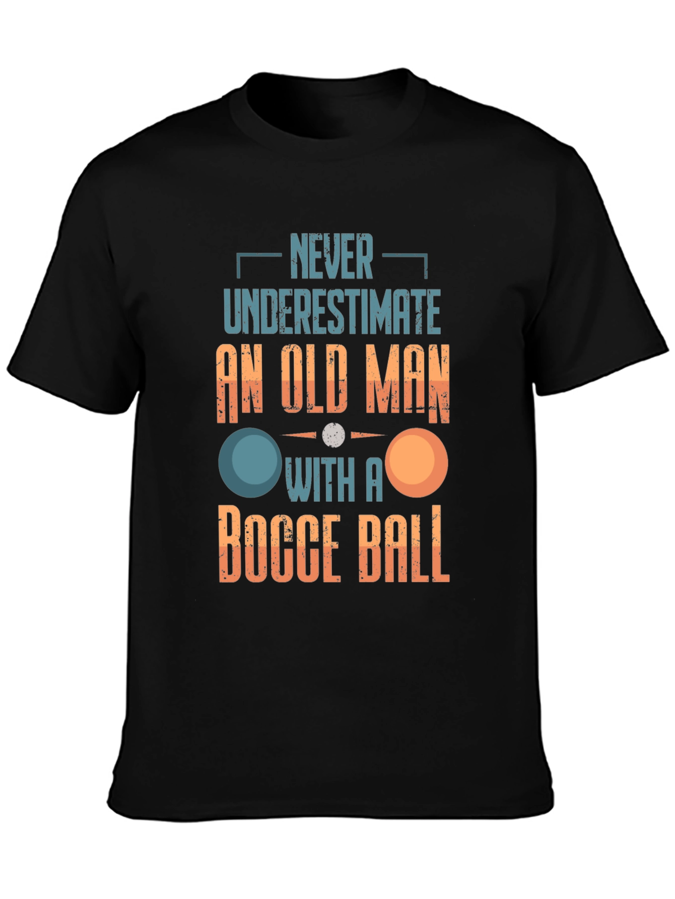 Old Man Bocce Ball Graphic Tee
