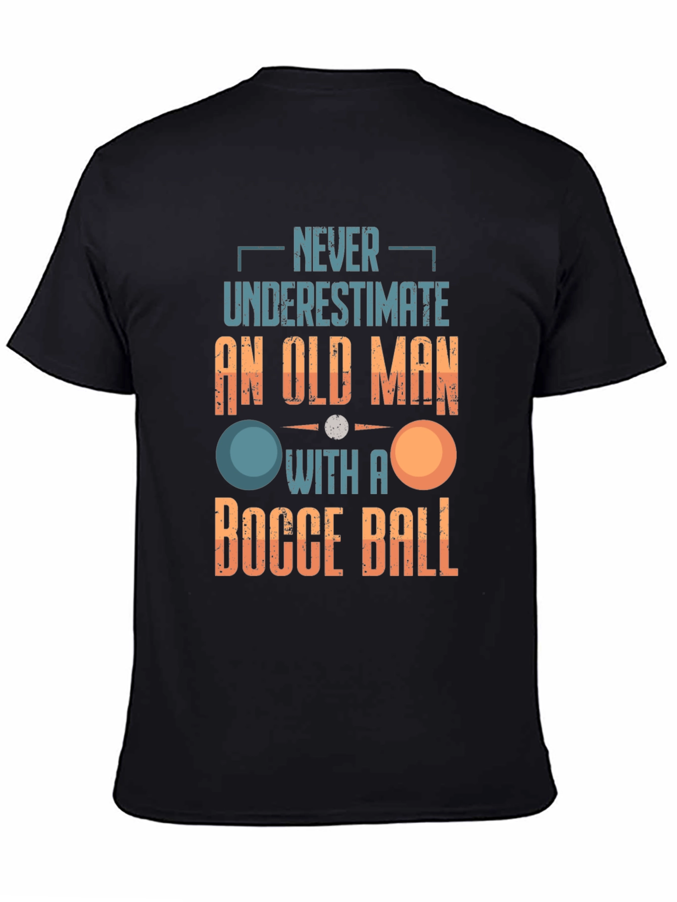 Old Man Bocce Ball Graphic Tee
