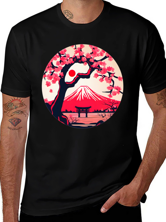 Sakura Mount Fuji Graphic Tee
