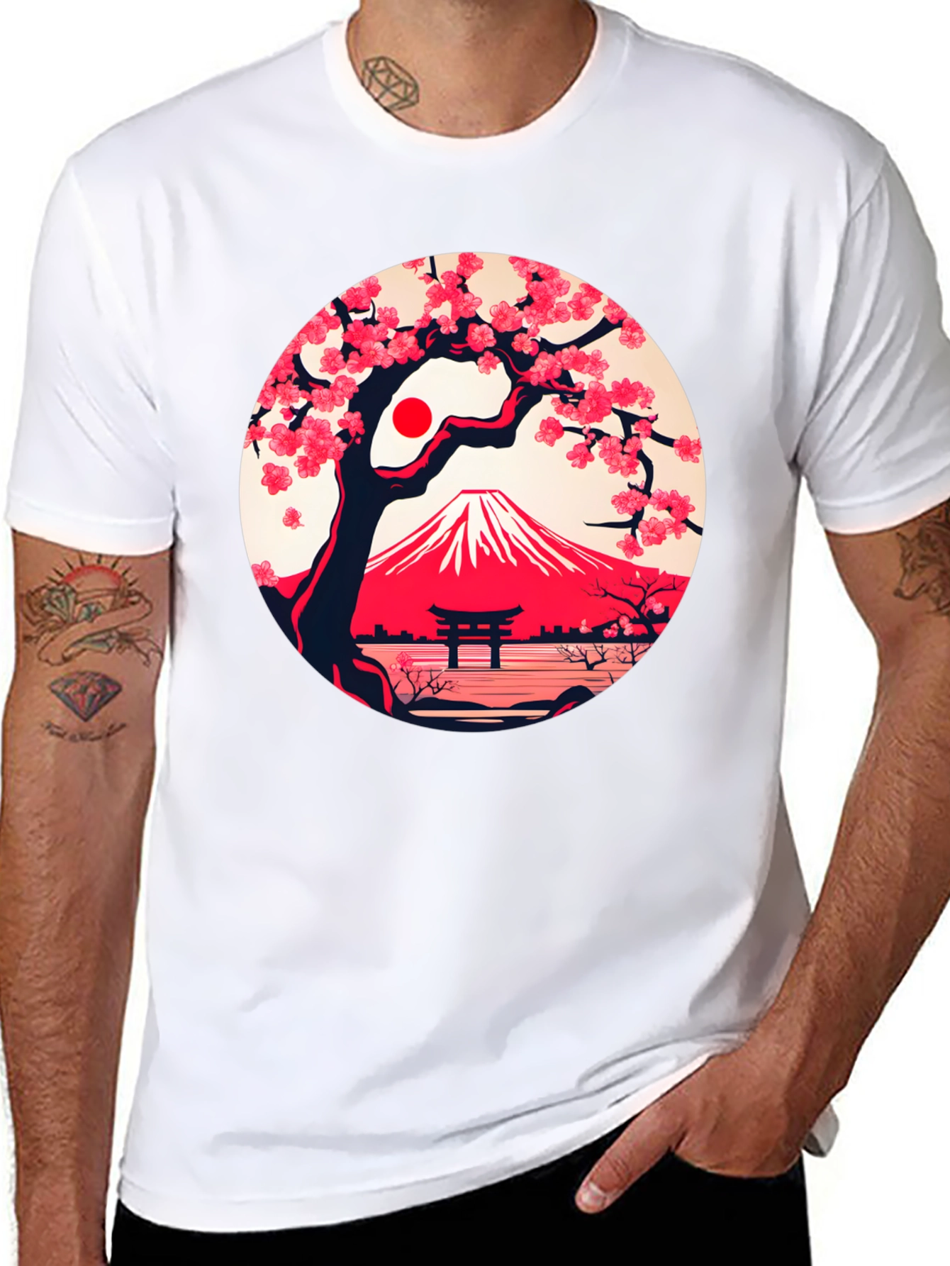 Sakura Mount Fuji Graphic Tee