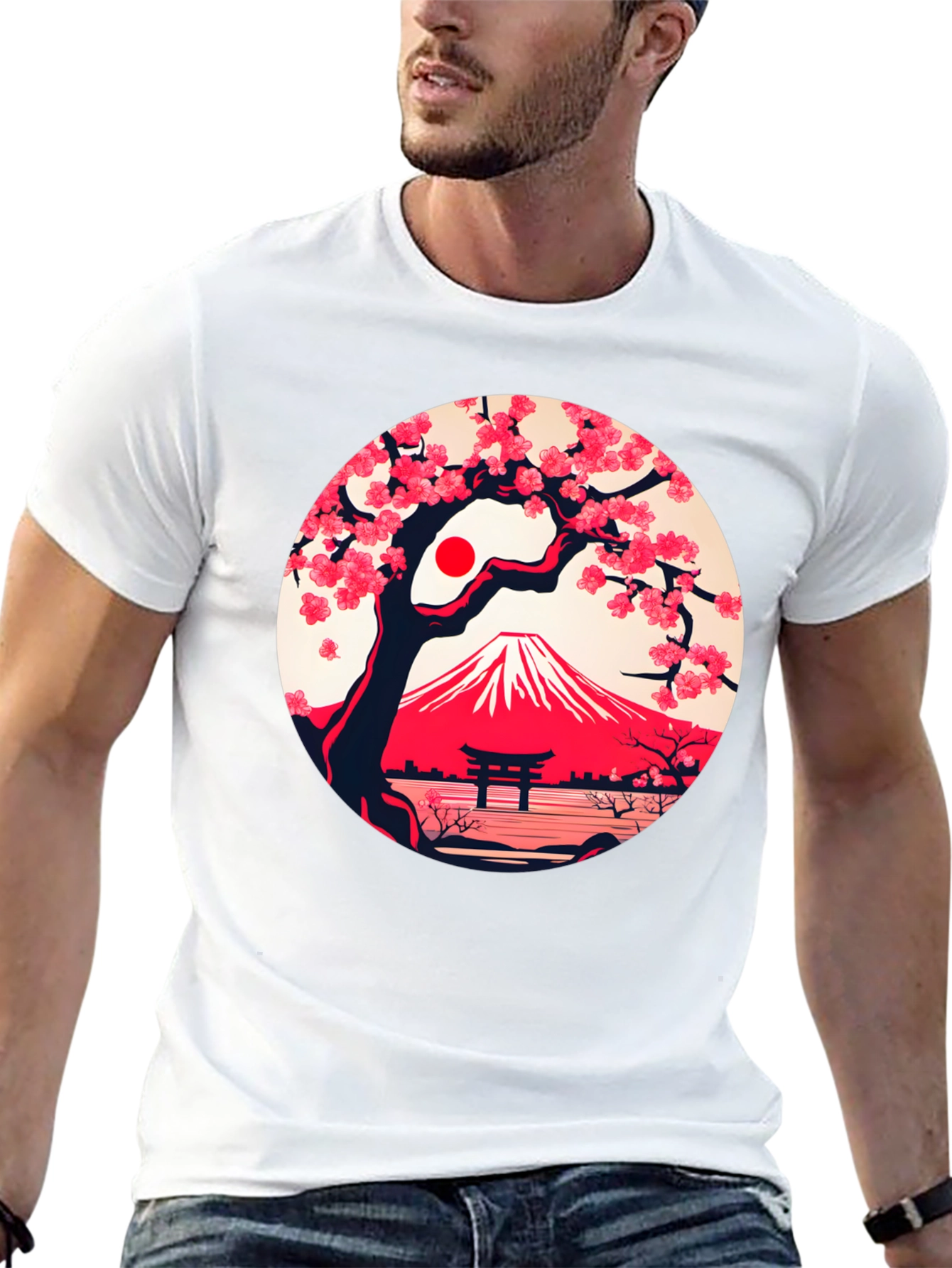 Sakura Mount Fuji Graphic Tee