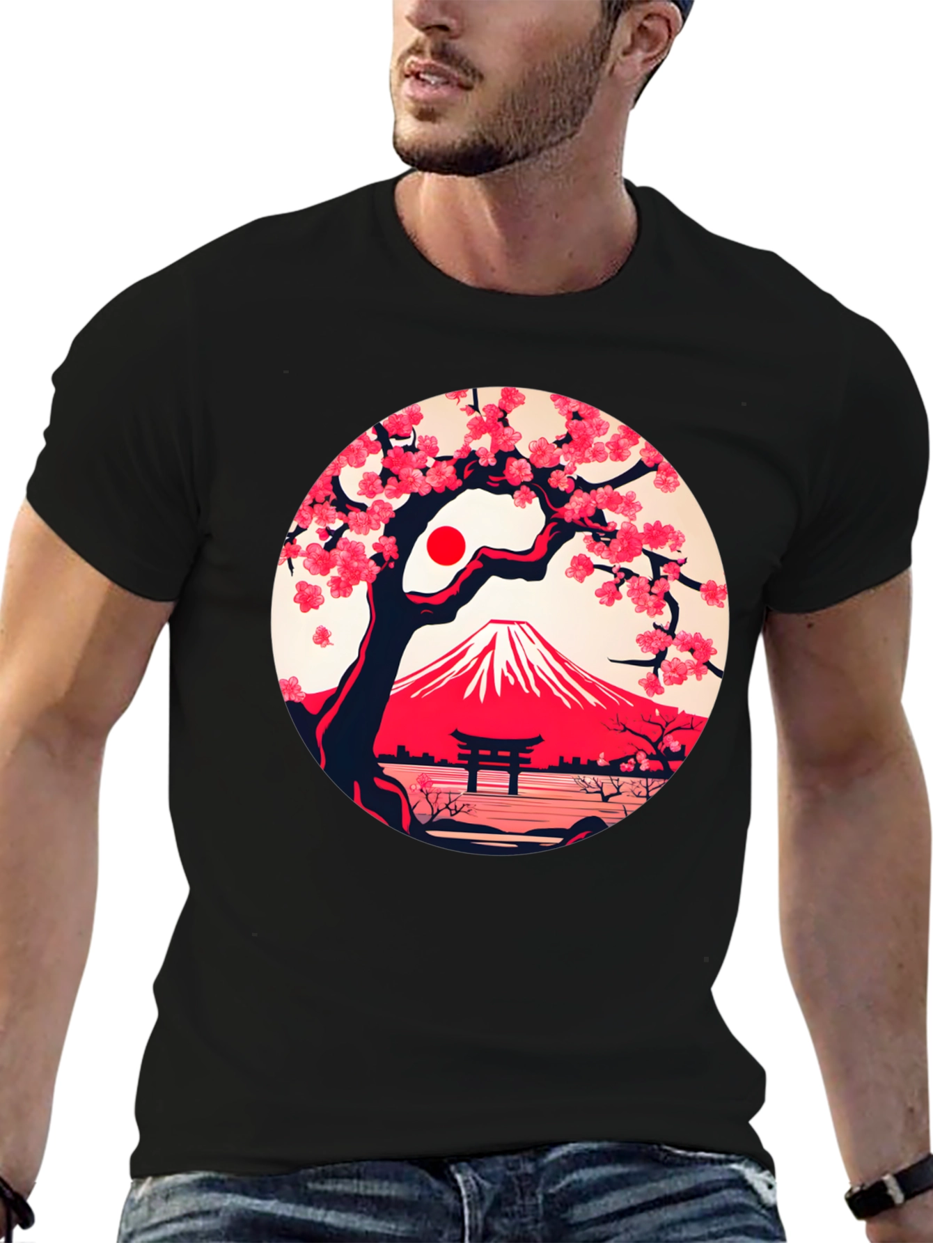 Sakura Mount Fuji Graphic Tee