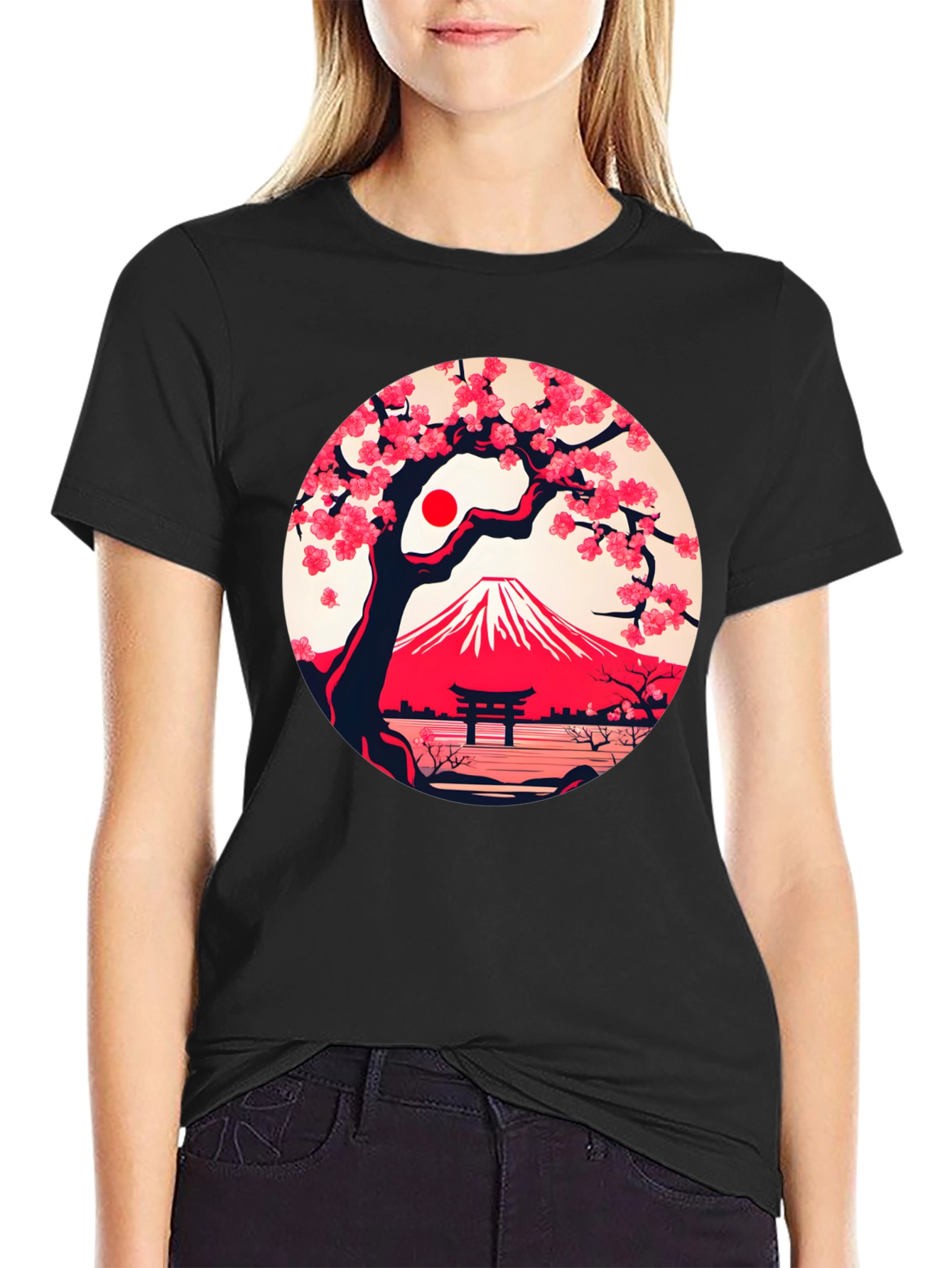 Sakura Mount Fuji Graphic Tee
