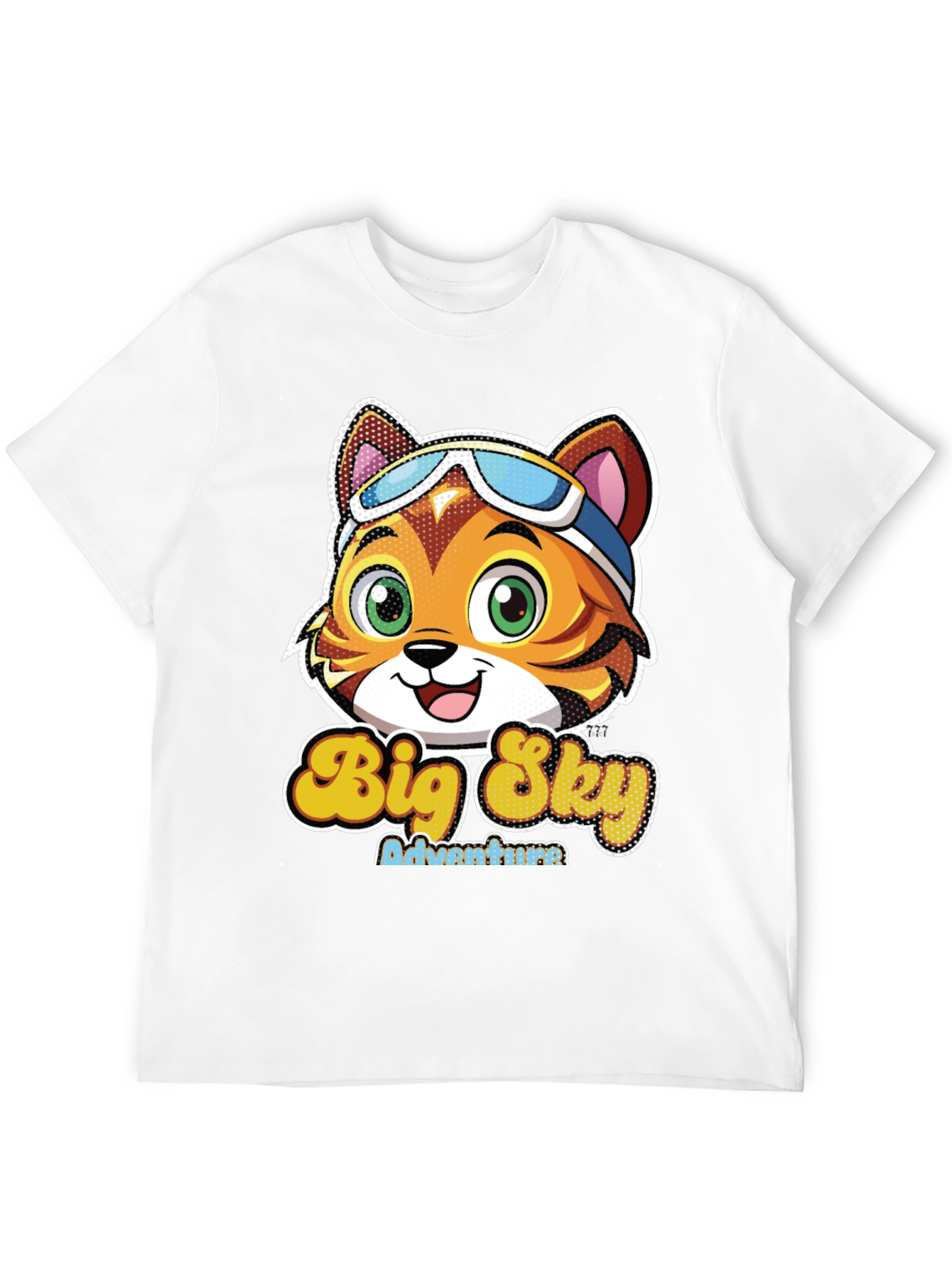 Big Sky Adventures Cartoon Cat T-Shirt