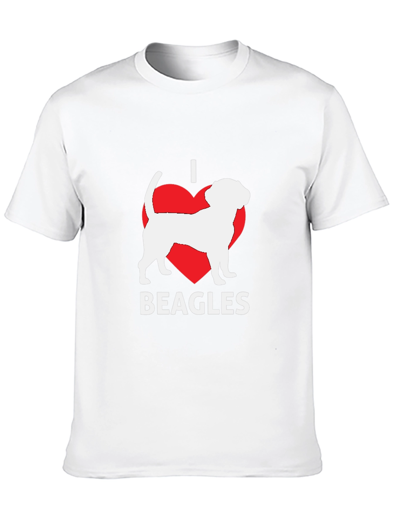 I Love Beagles T-Shirt - Black